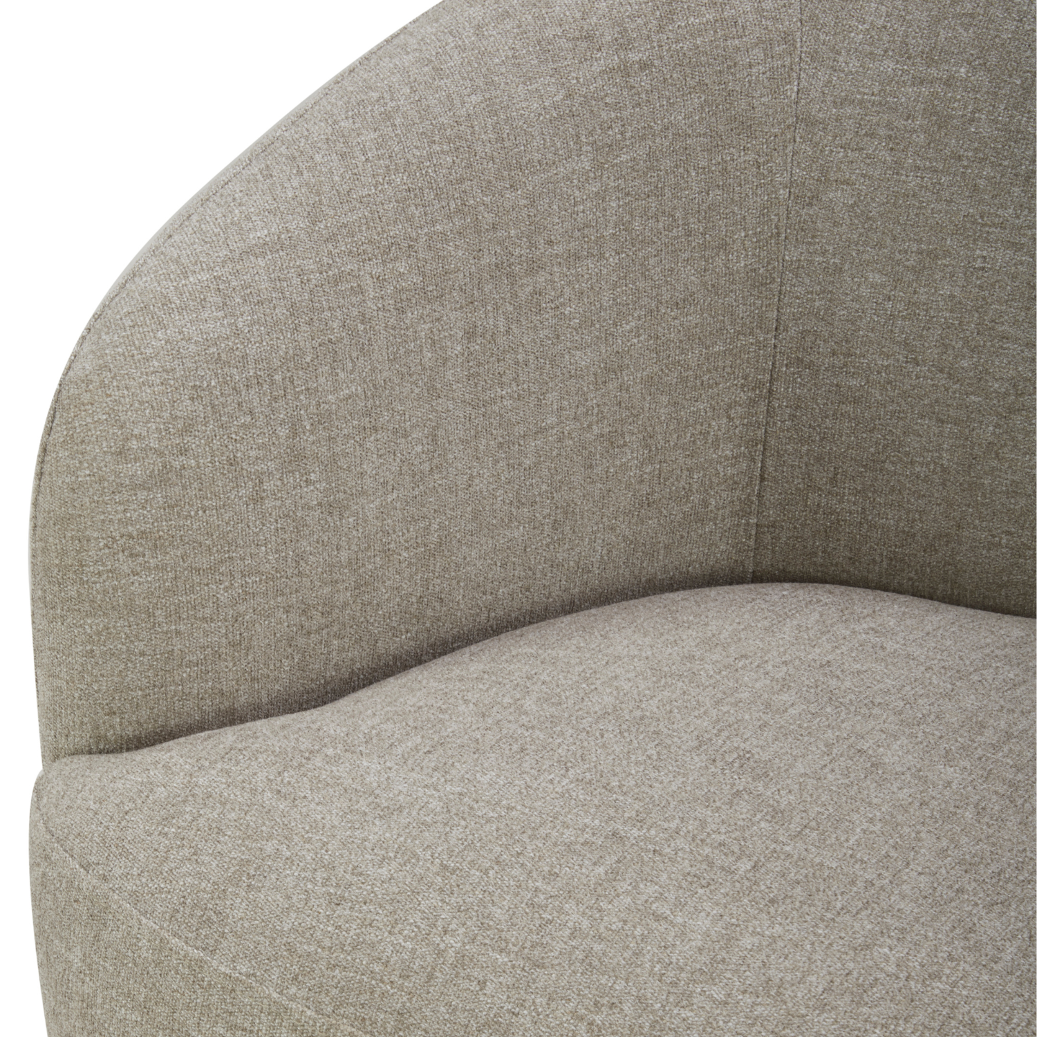 Pod Swivel Lounge Chair - Pebble Sand Chenille