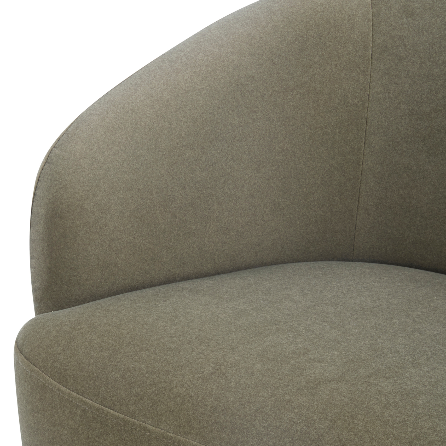 Pod Swivel Lounge Chair - Forest Green Matte Velvet