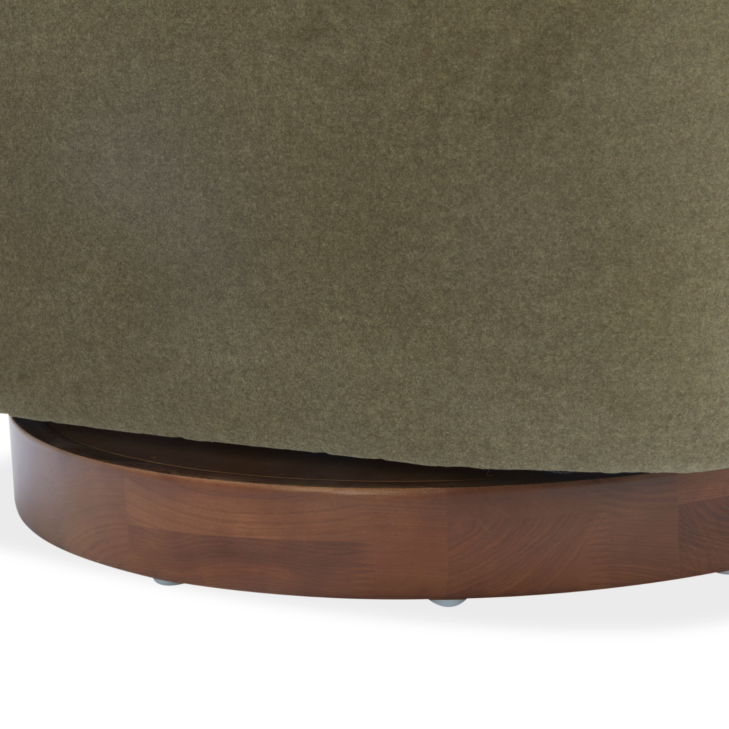 Pod Swivel Lounge Chair - Forest Green Matte Velvet