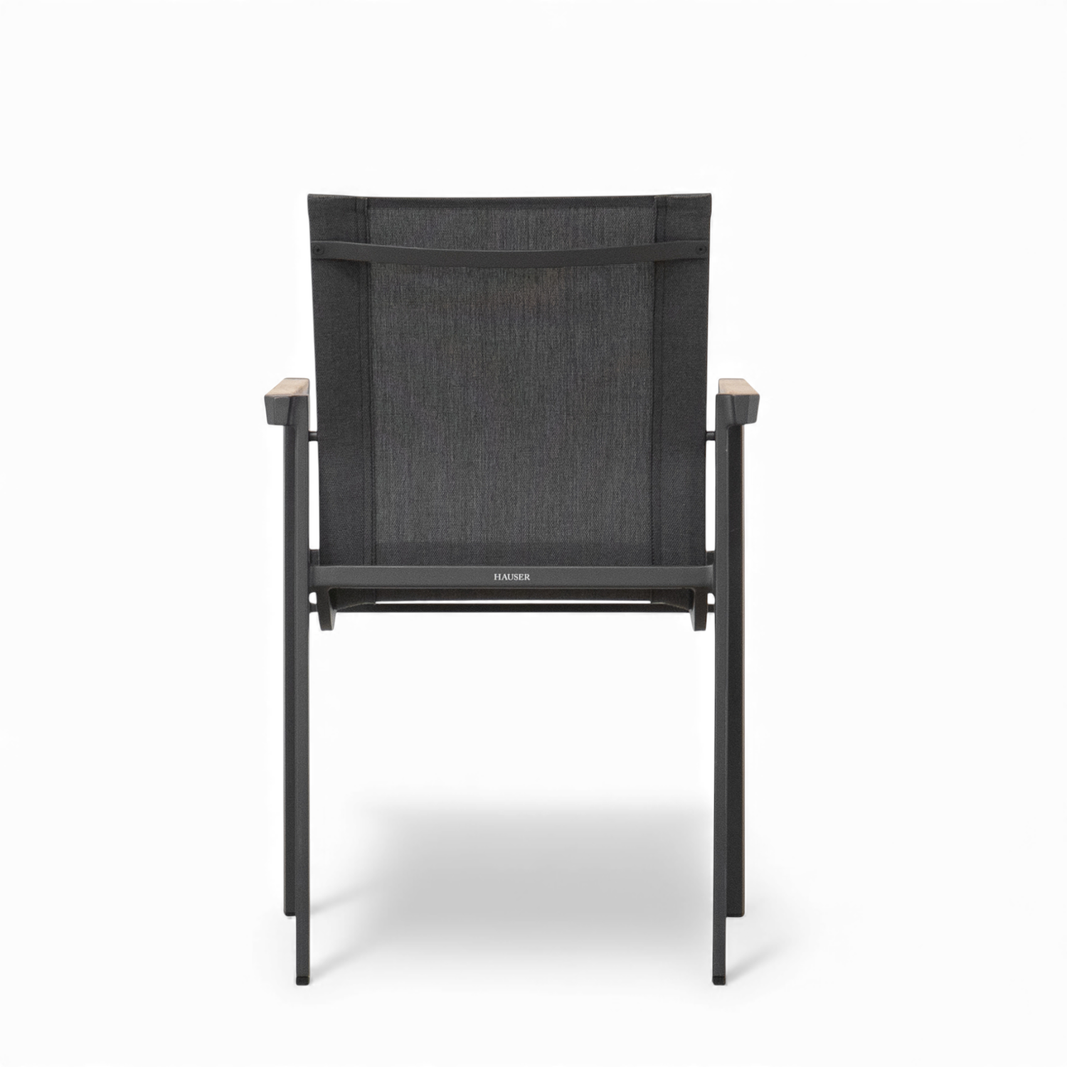 Cubic Sling Stackable Dining Armchair - Slate/Anthracite