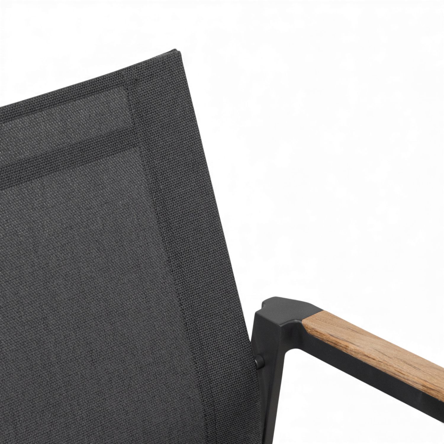 Cubic Sling Stackable Dining Armchair - Slate/Anthracite