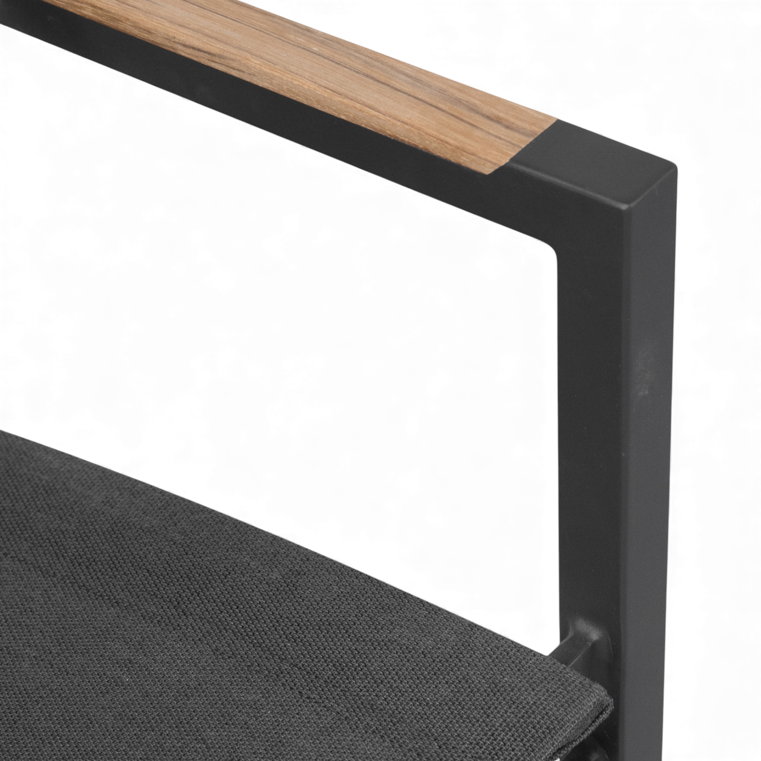 Cubic Sling Stackable Dining Armchair - Slate/Anthracite