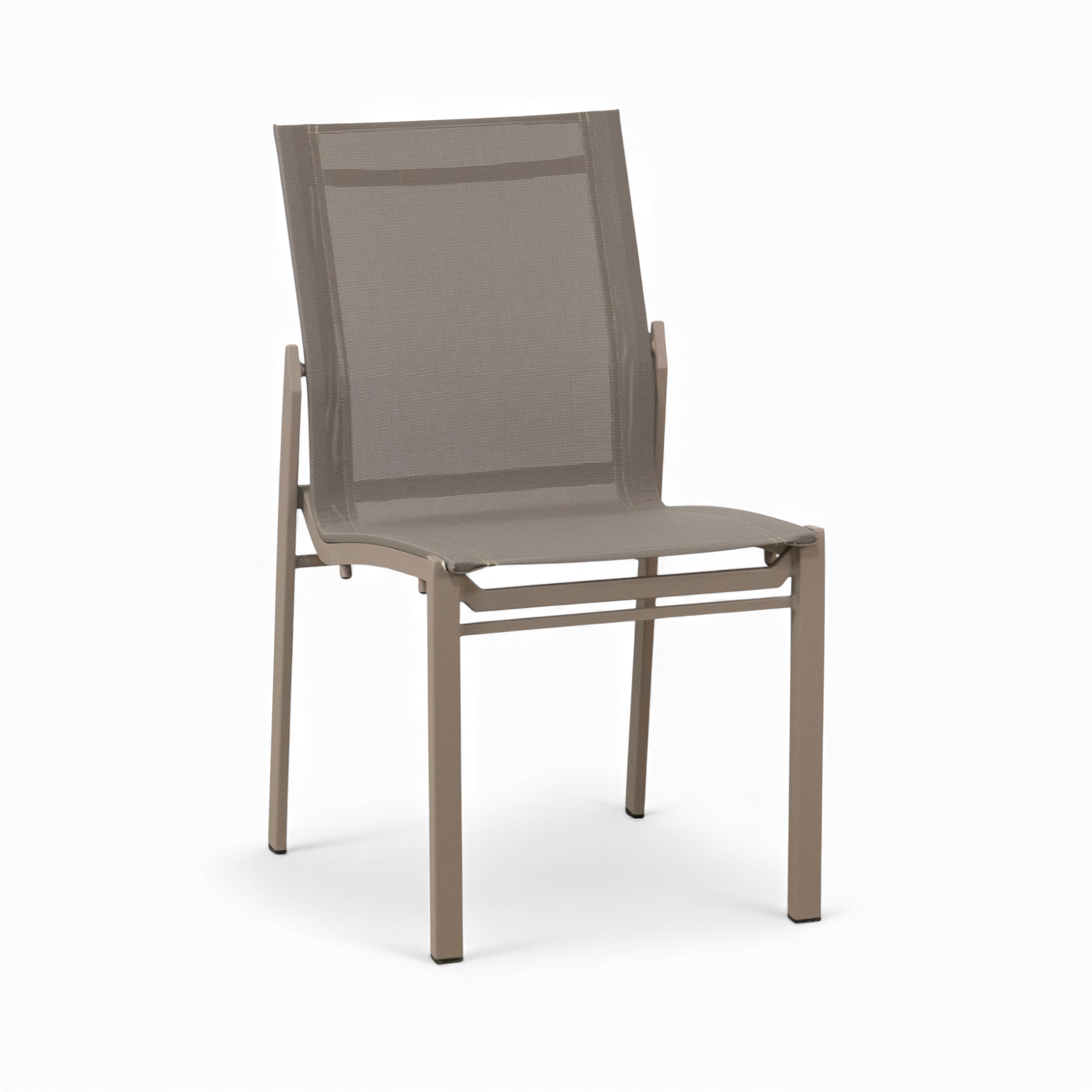 Cubic Sling Stackable Dining Side Chair - Fawn Taupe