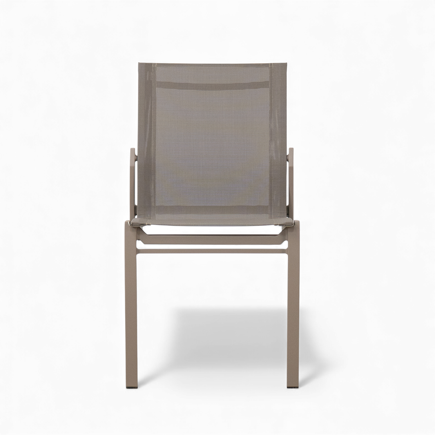 Cubic Sling Stackable Dining Side Chair - Fawn Taupe