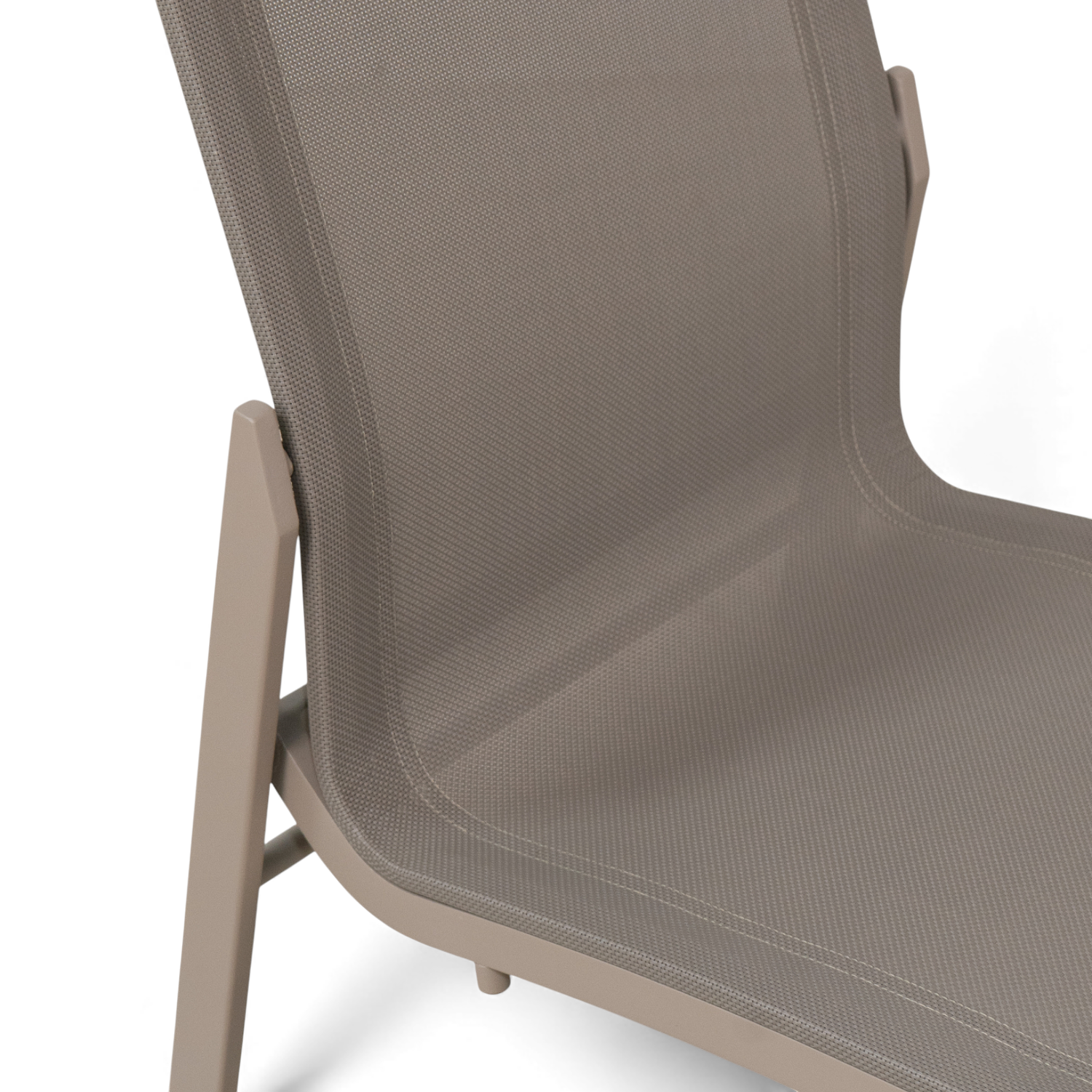 Cubic Sling Stackable Dining Side Chair - Fawn Taupe