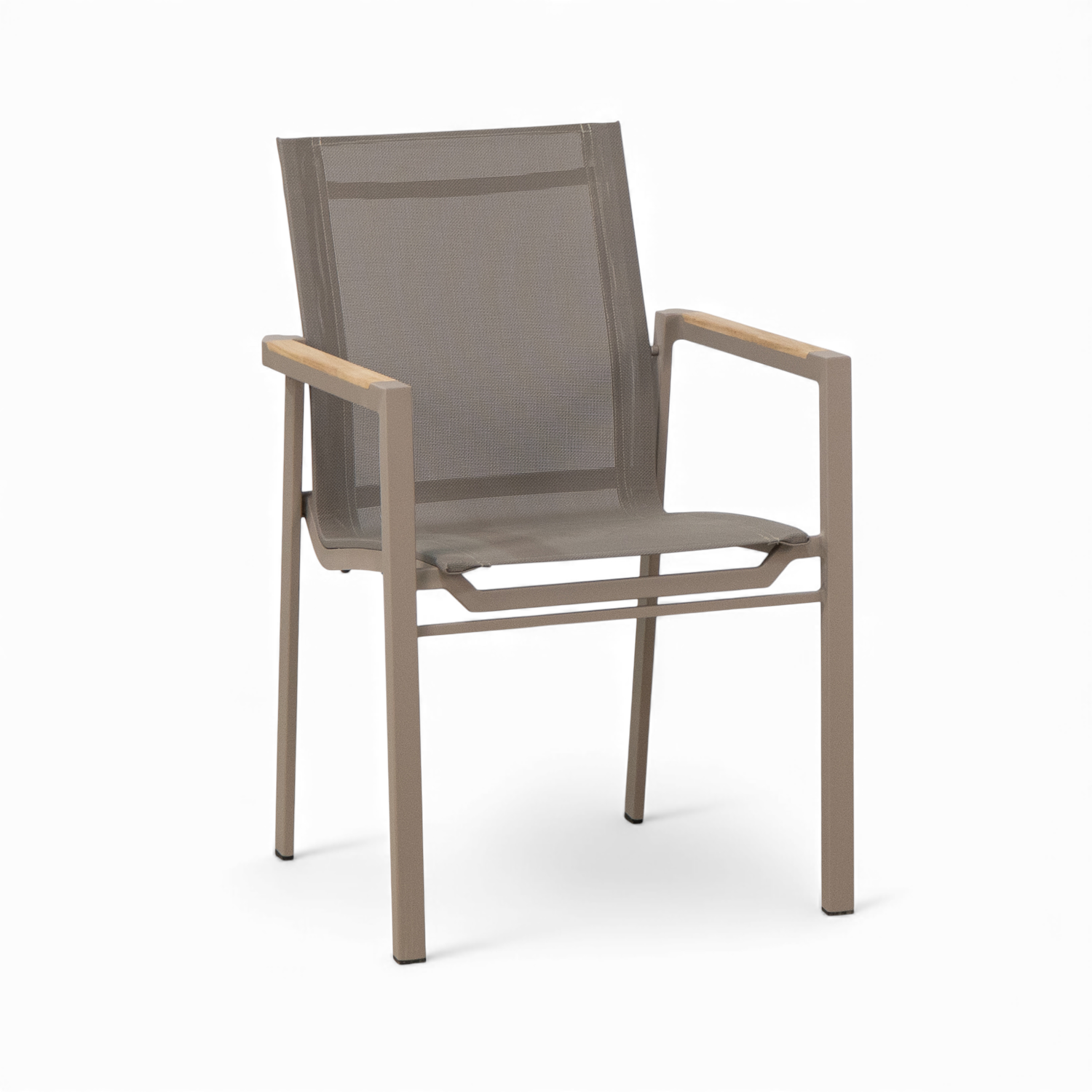 Cubic Stackable Dining Armchair - Fawn Taupe