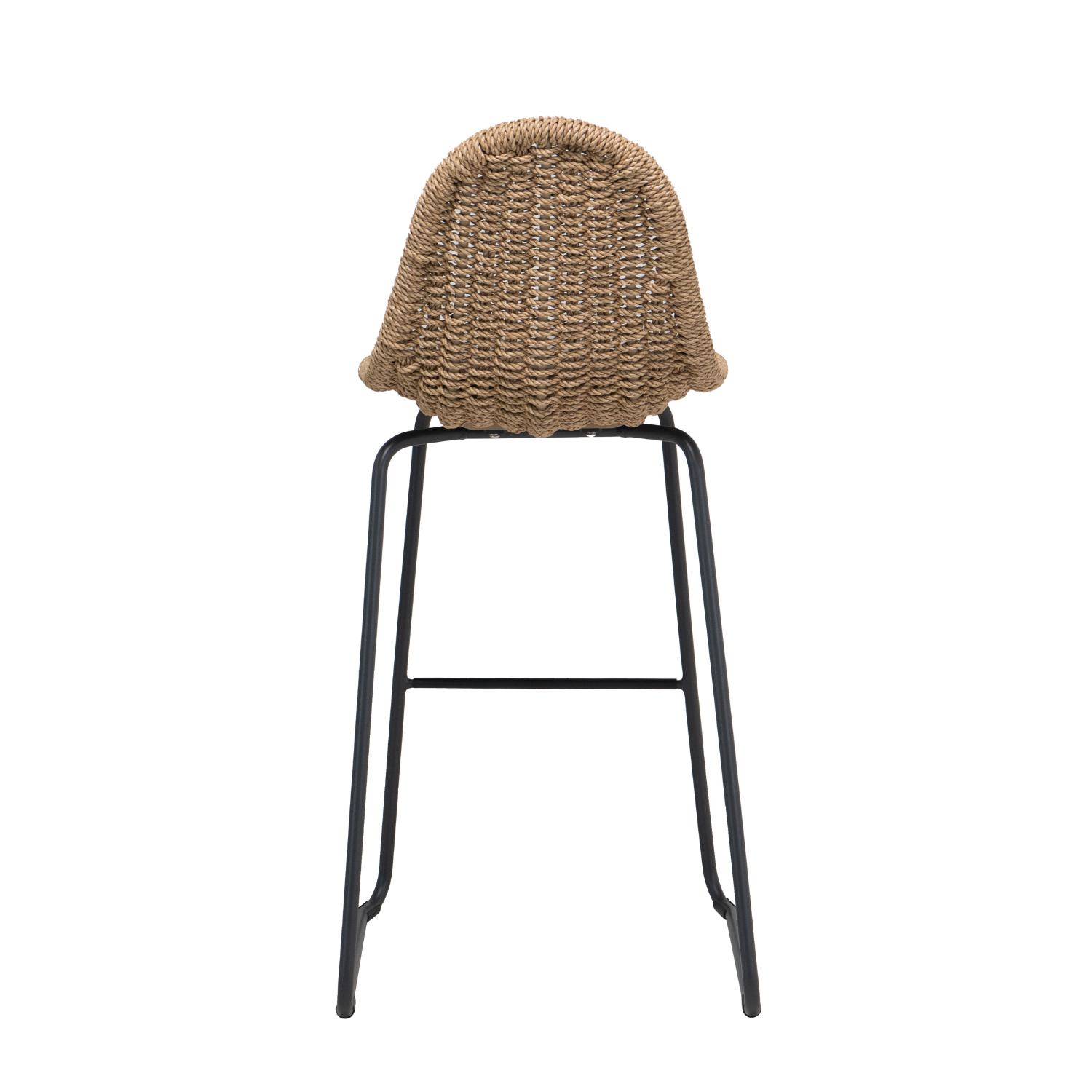 Kawartha Natural Rope Bar Stool with Cushion