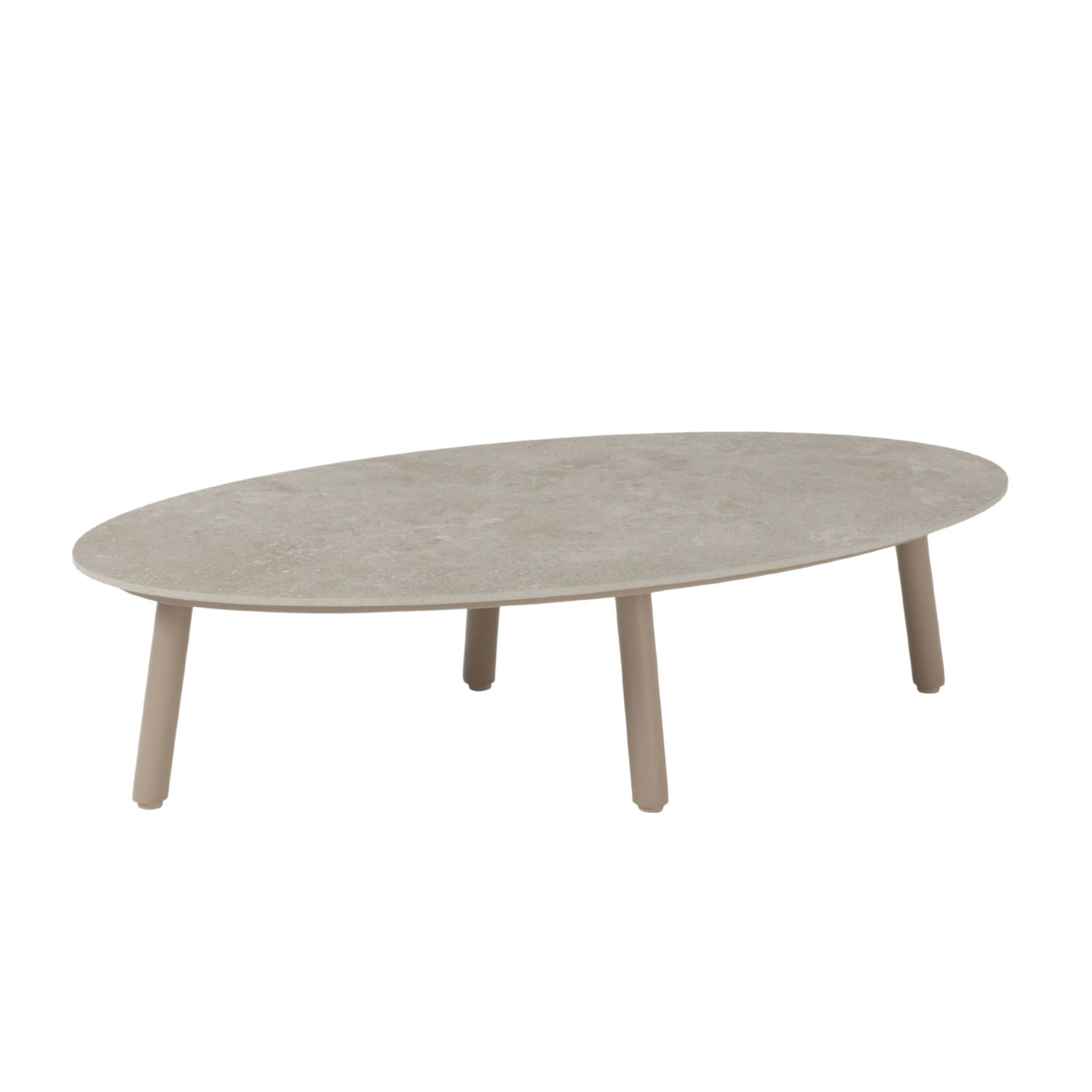 Rosseau Oval Ceramic Coffee Table - Latte