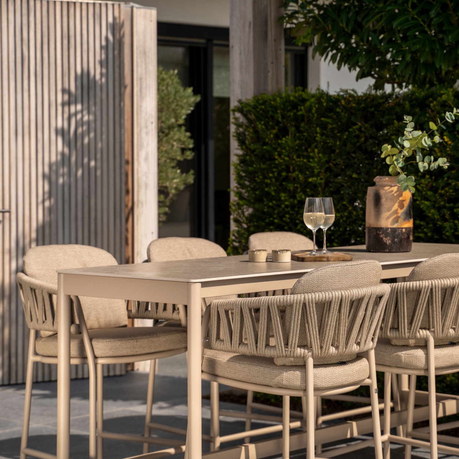 Rosseau Rope Counter Stool - Latte