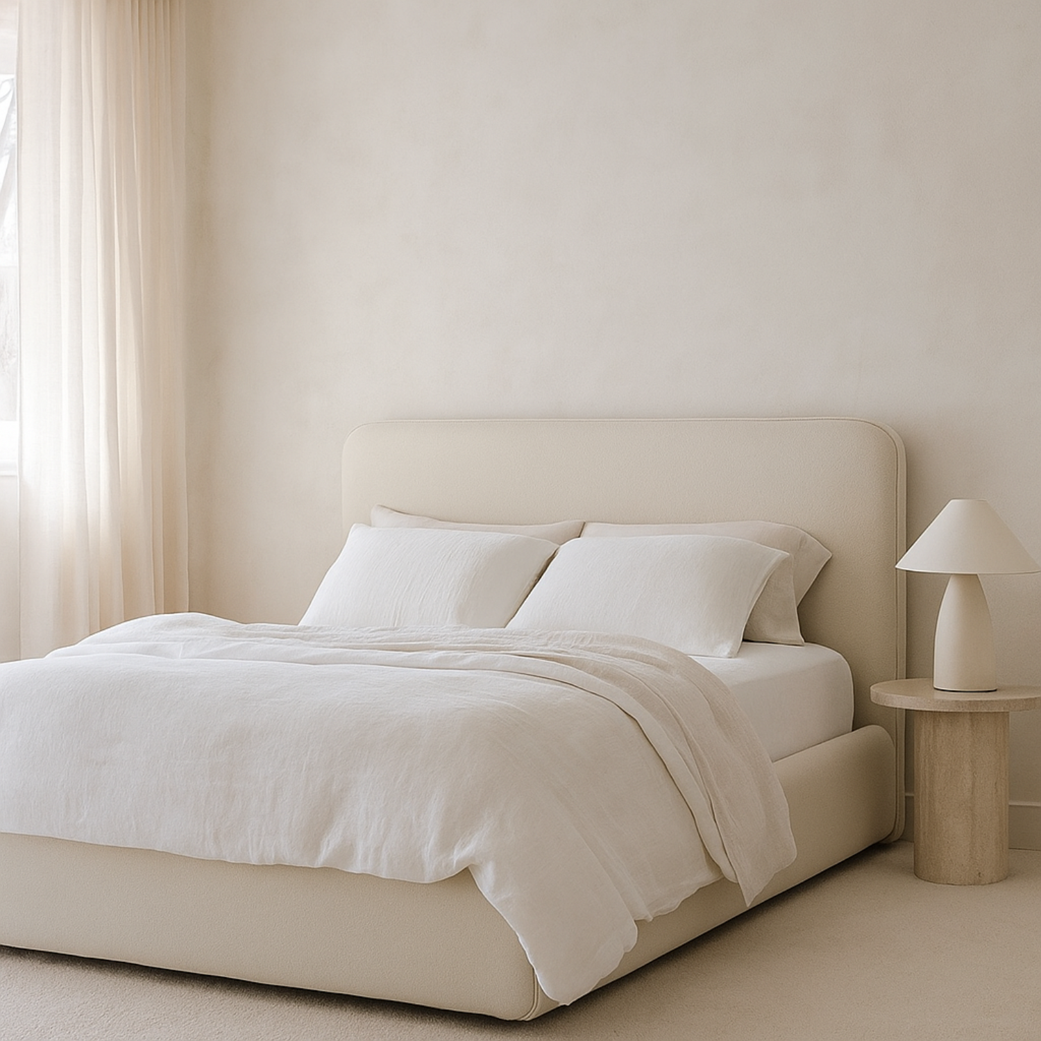 Broadview Platform Bed - Mellow Ivory