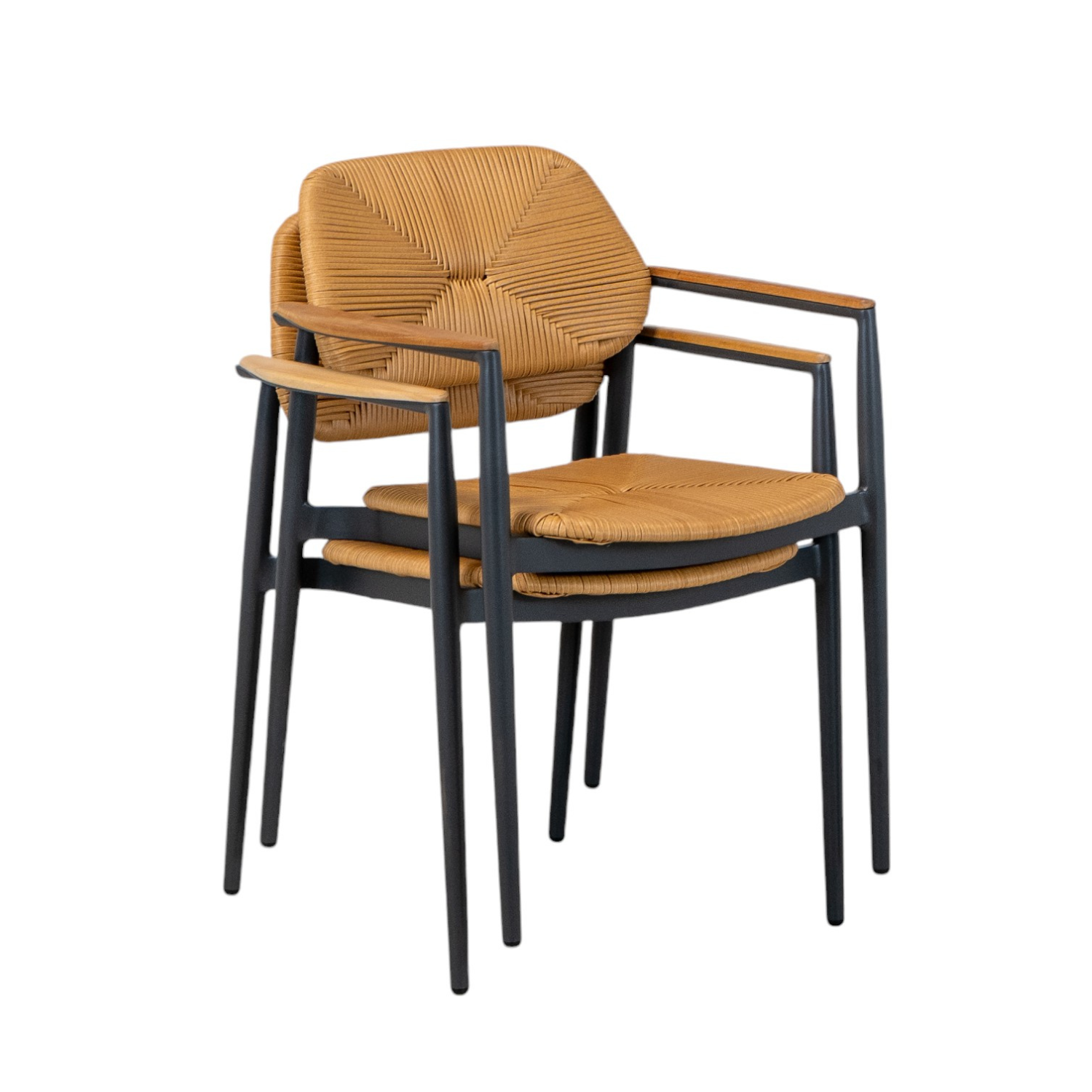 Hampton Wicker Dining Arm Chair