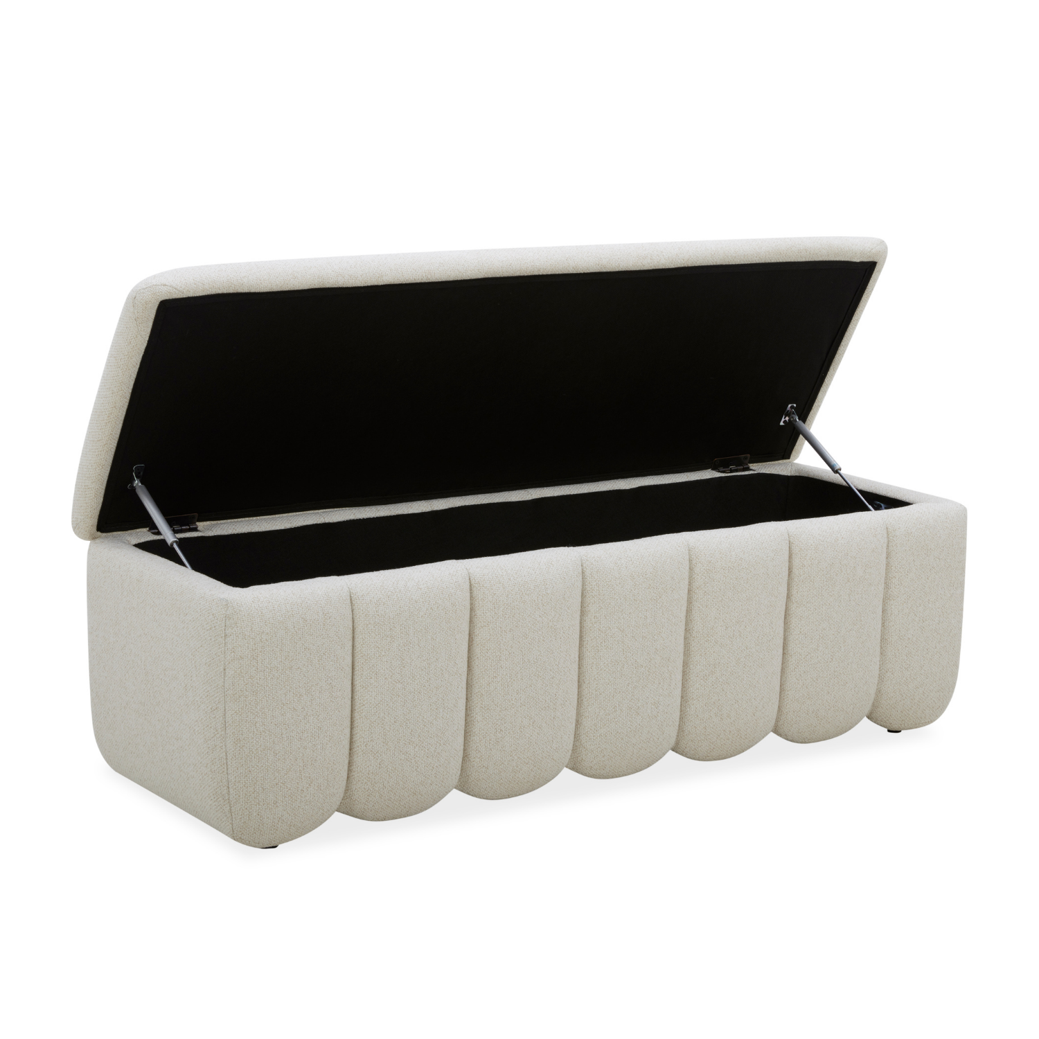 Brant Storage Bench - Linen Weave