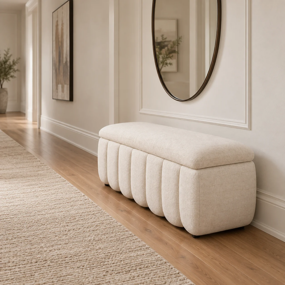 Brant Storage Bench - - Crypton® Nomad Snow