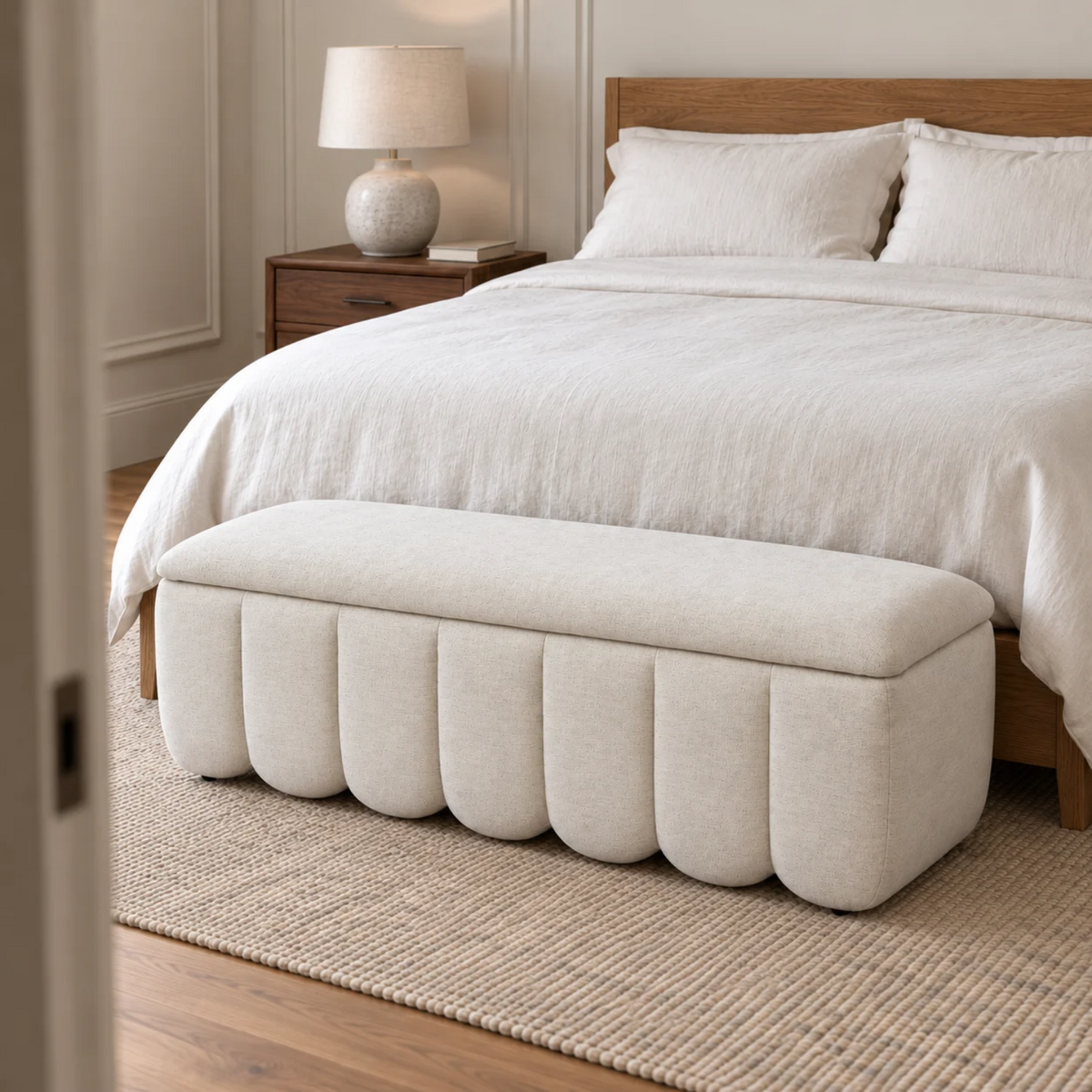 Brant Storage Bench - - Crypton® Nomad Snow