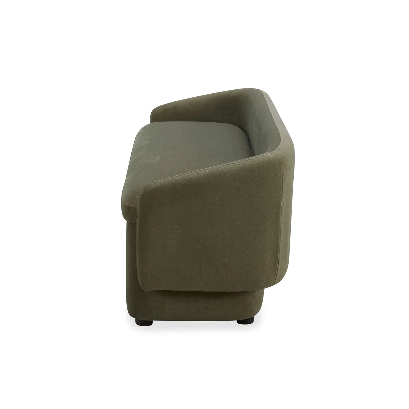 Capri Storage Bench - Forest Green Matte Velvet