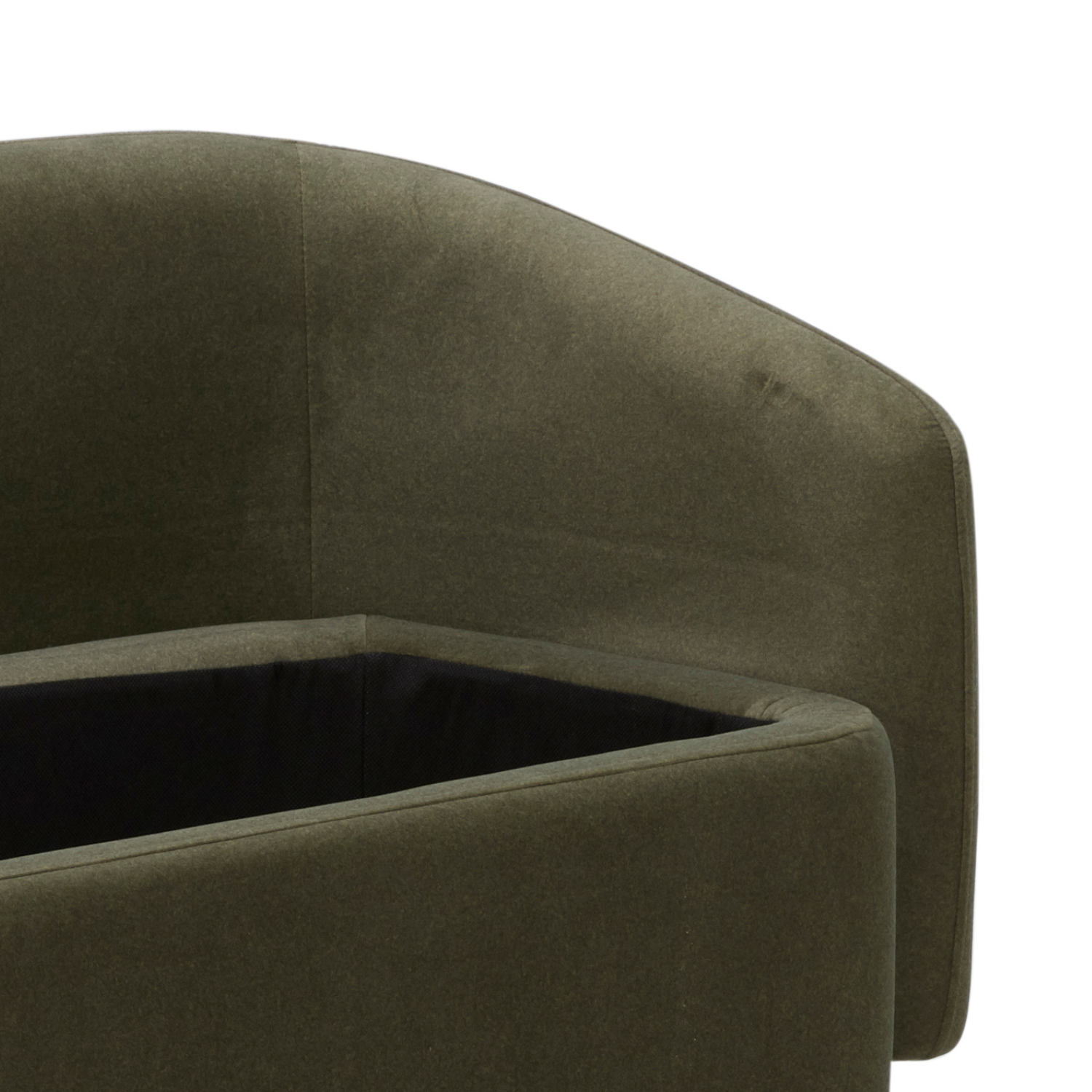 Capri Storage Bench - Forest Green Matte Velvet