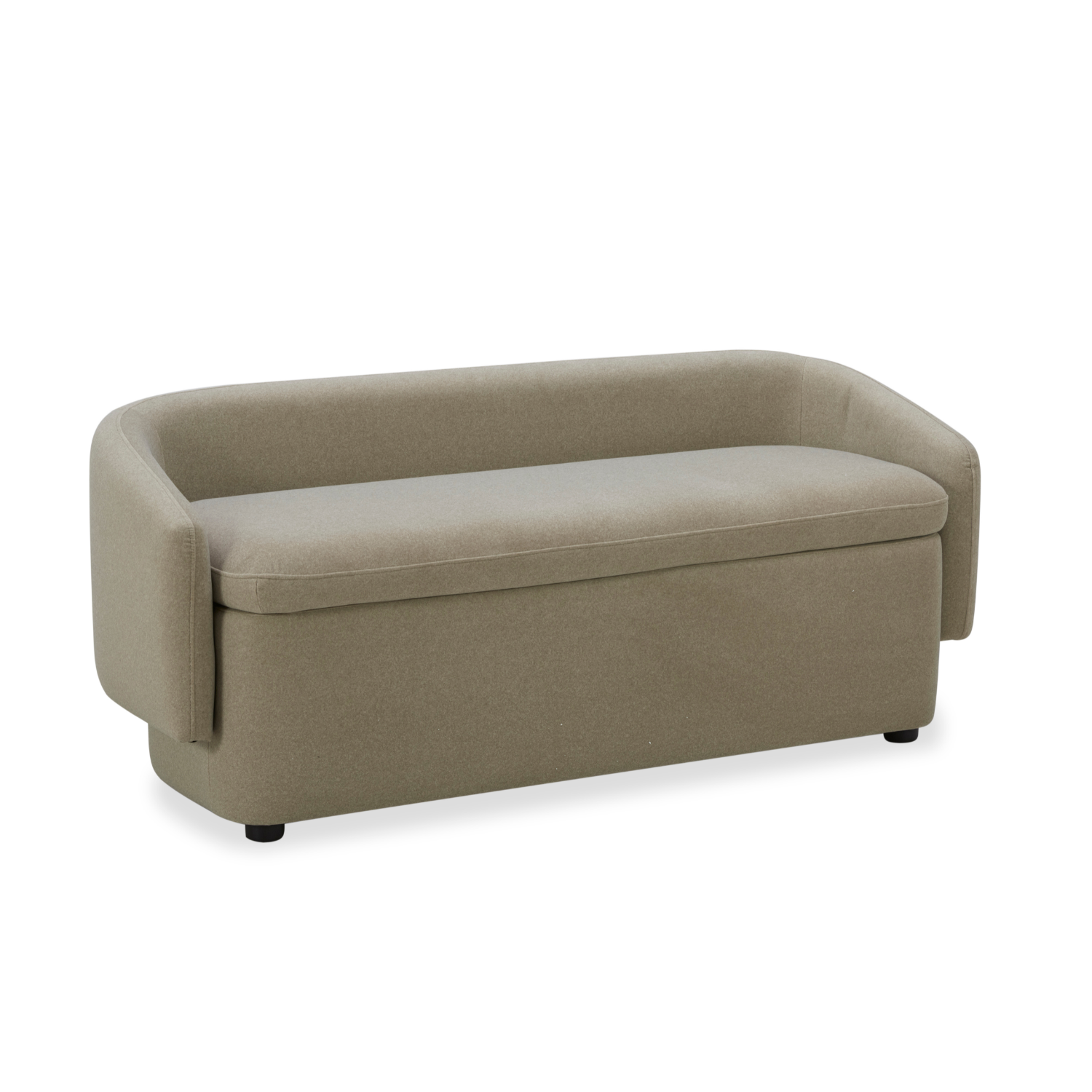 Capri Storage Bench - Sand Matte Velvet
