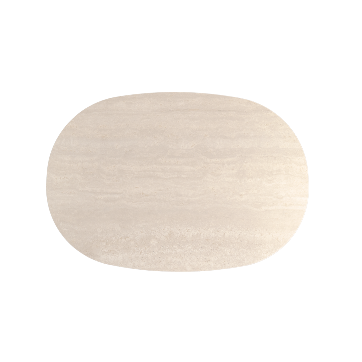 Avenue Ceramic Oval End Table - Stone Taupe