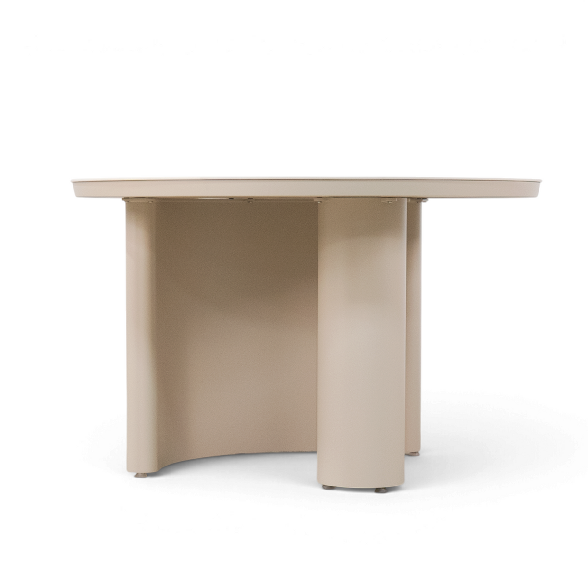 Sable Ceramic 47" Round Dining Table - Stone Taupe