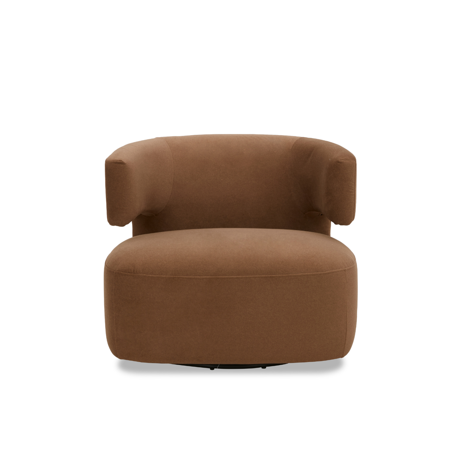 Champlain Swivel Lounge Chair - Tawny Matte Velvet