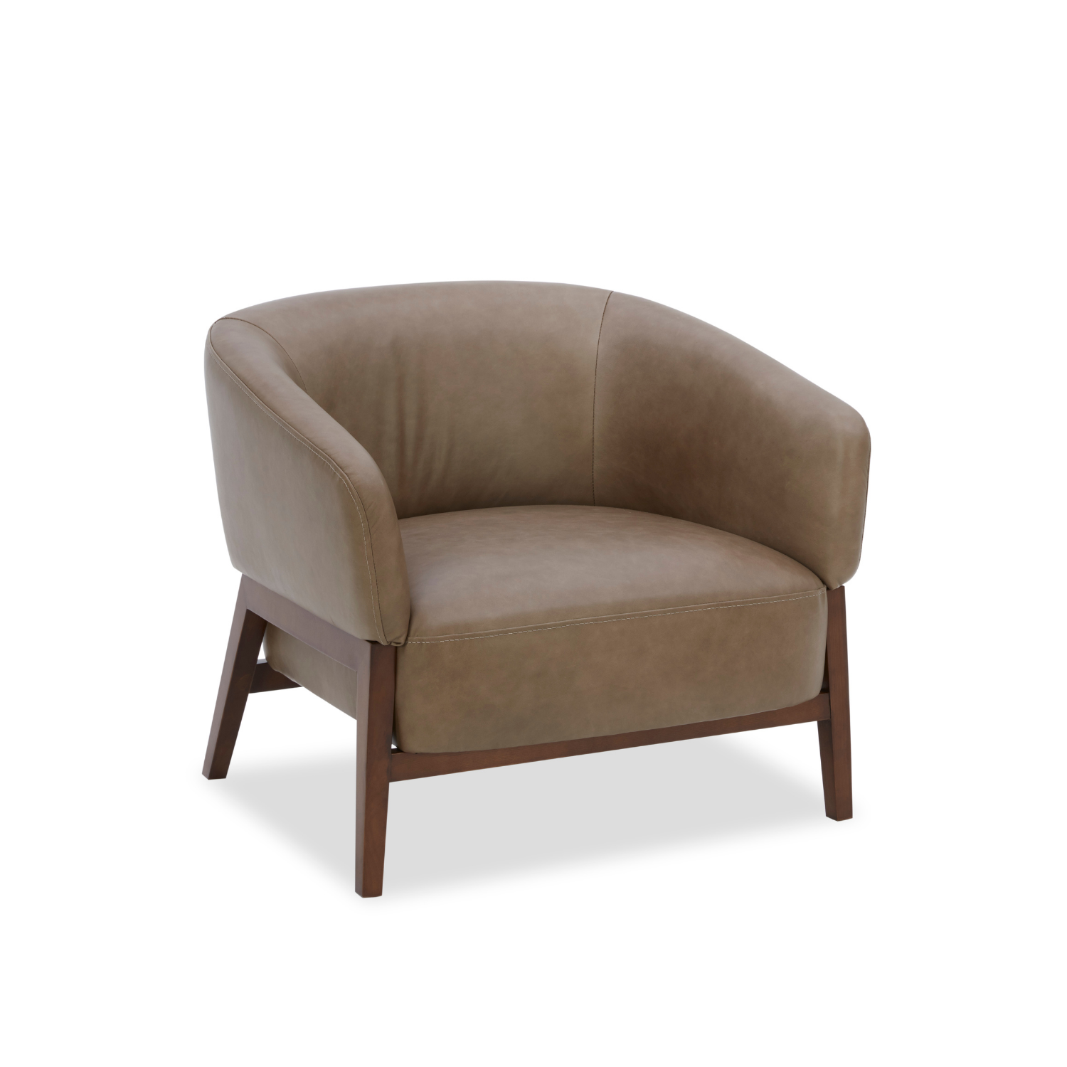 Airdrie Lounge Chair - Concord Pewter Leather