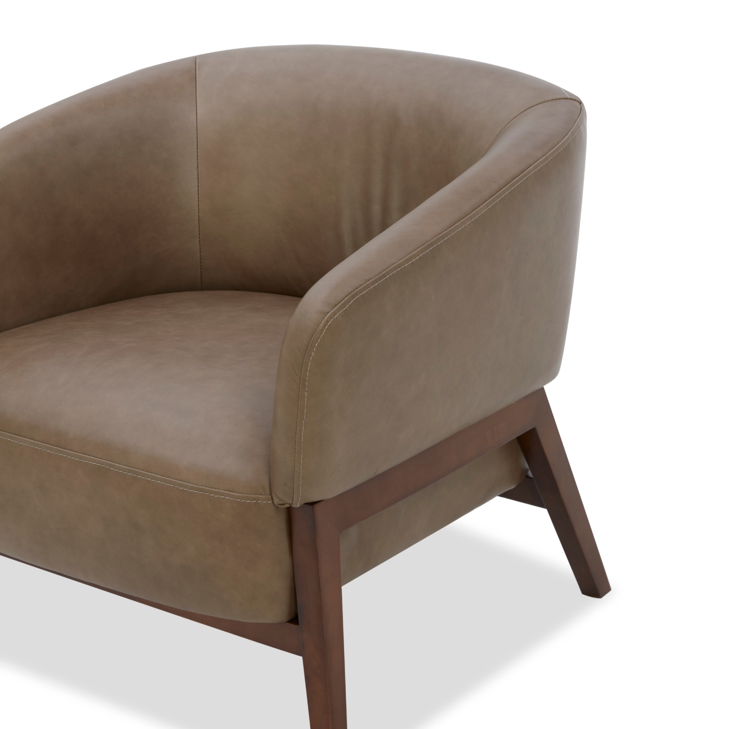Airdrie Lounge Chair - Concord Pewter Leather
