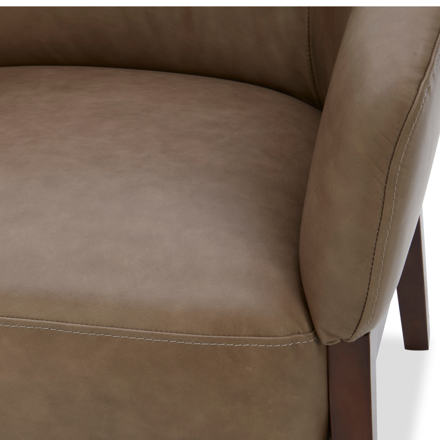 Airdrie Lounge Chair - Concord Pewter Leather