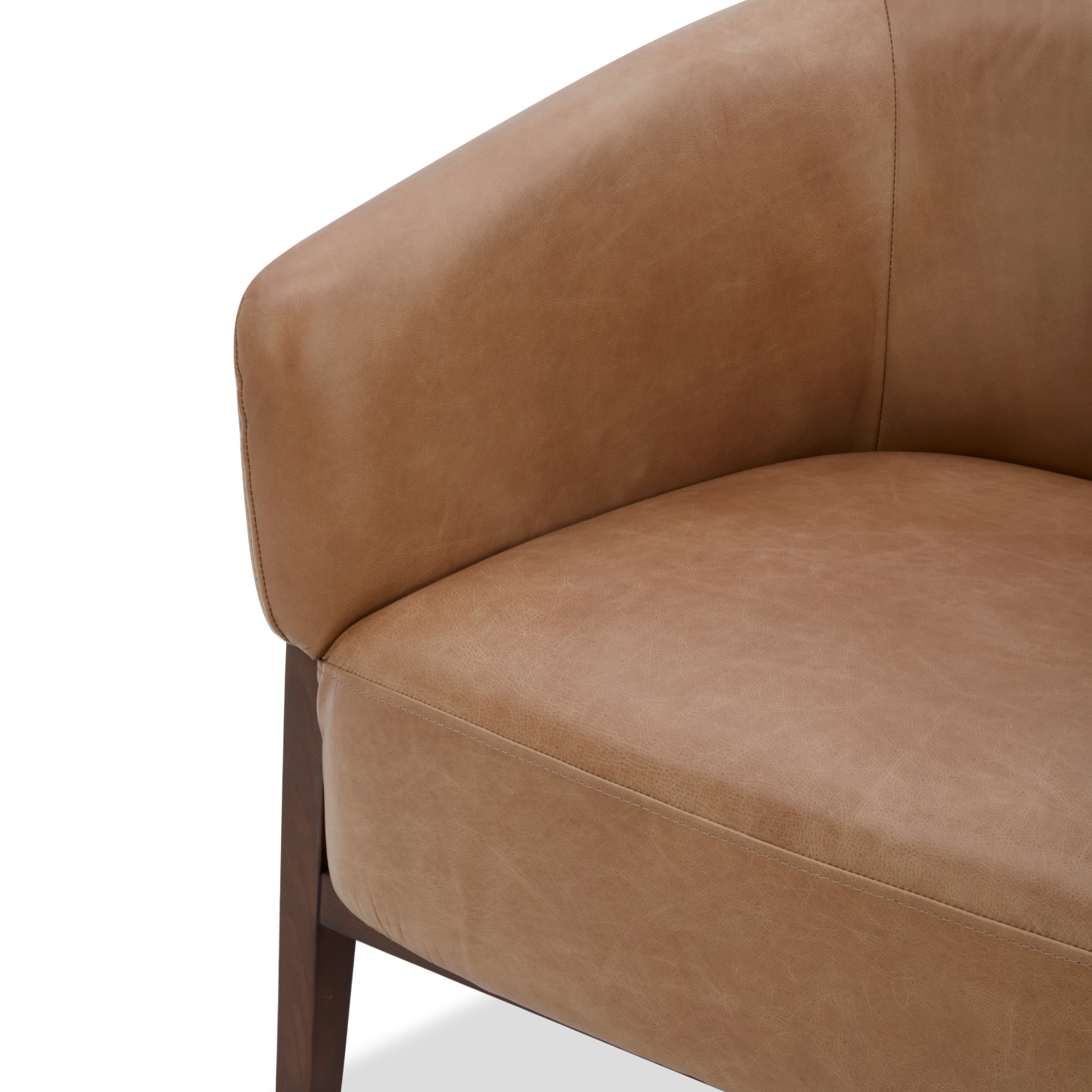 Airdrie Lounge Chair - Concord Taupe Leather