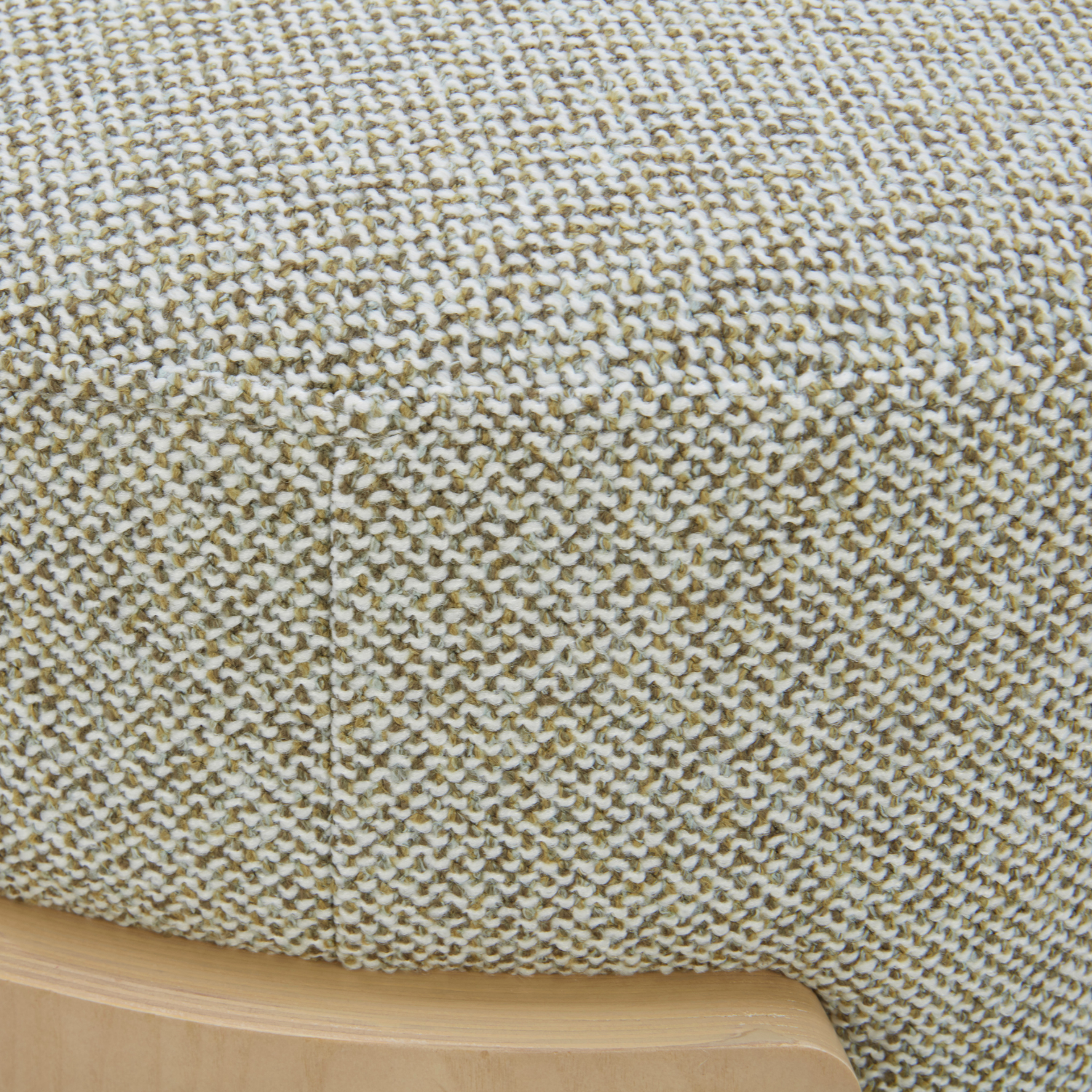 Porter Stool w/ Natural Wood Base - Moss Weave