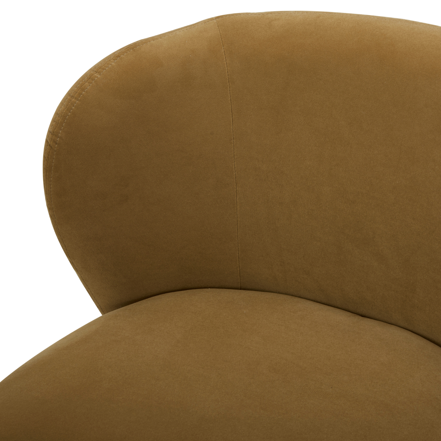 Hygge Swivel Lounge Chair - Ochre Velvet