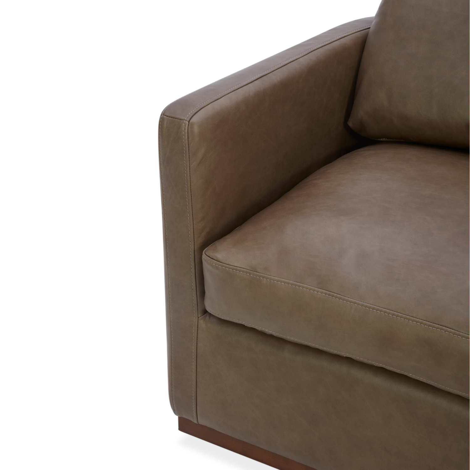 Bellwood Swivel Lounge Chair - Concord Pewter Leather