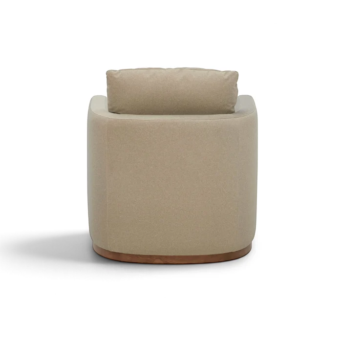 Bellwood Swivel Lounge Chair - Sand Matte Velvet