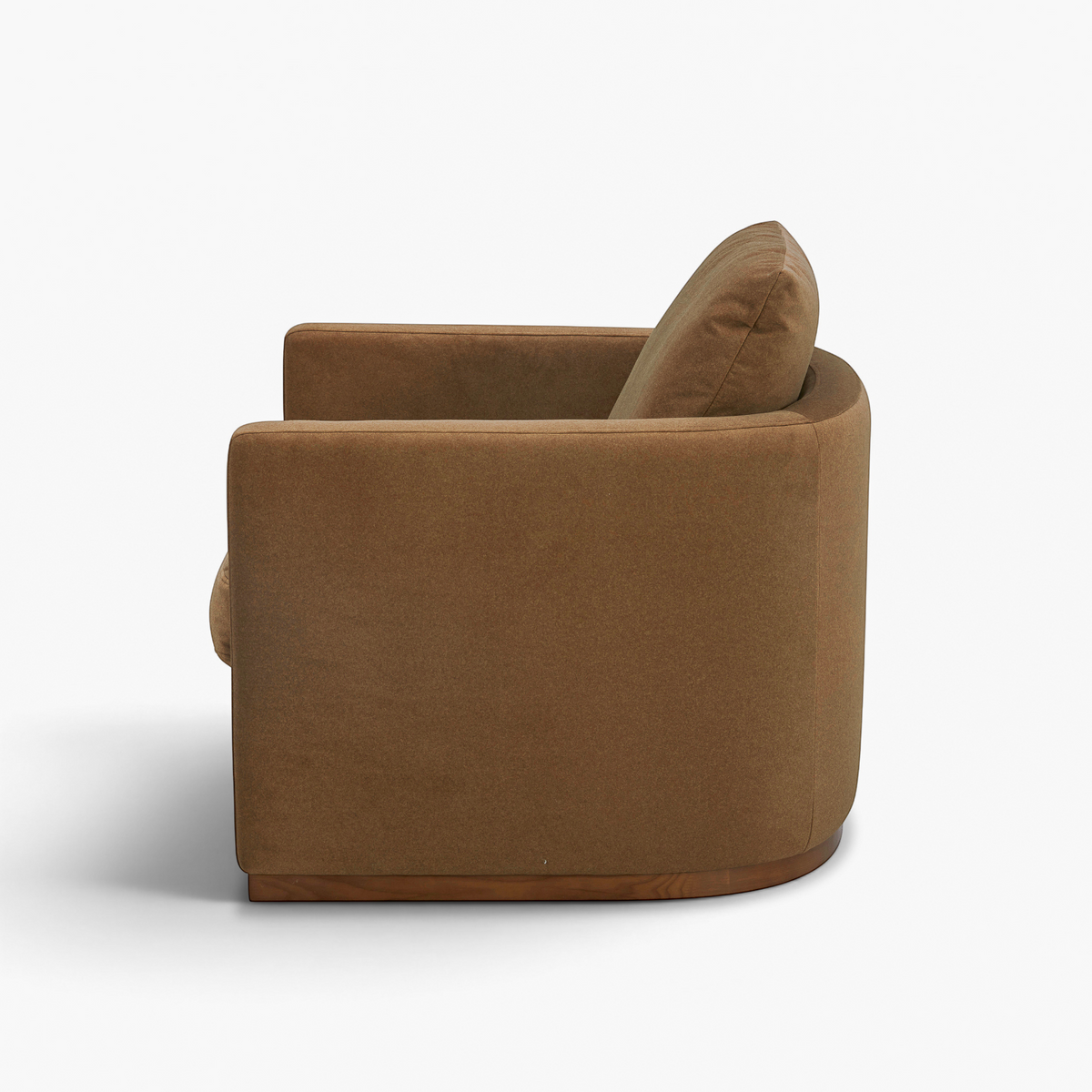 Bellwood Swivel Lounge Chair - Tawny Brown Matte Velvet