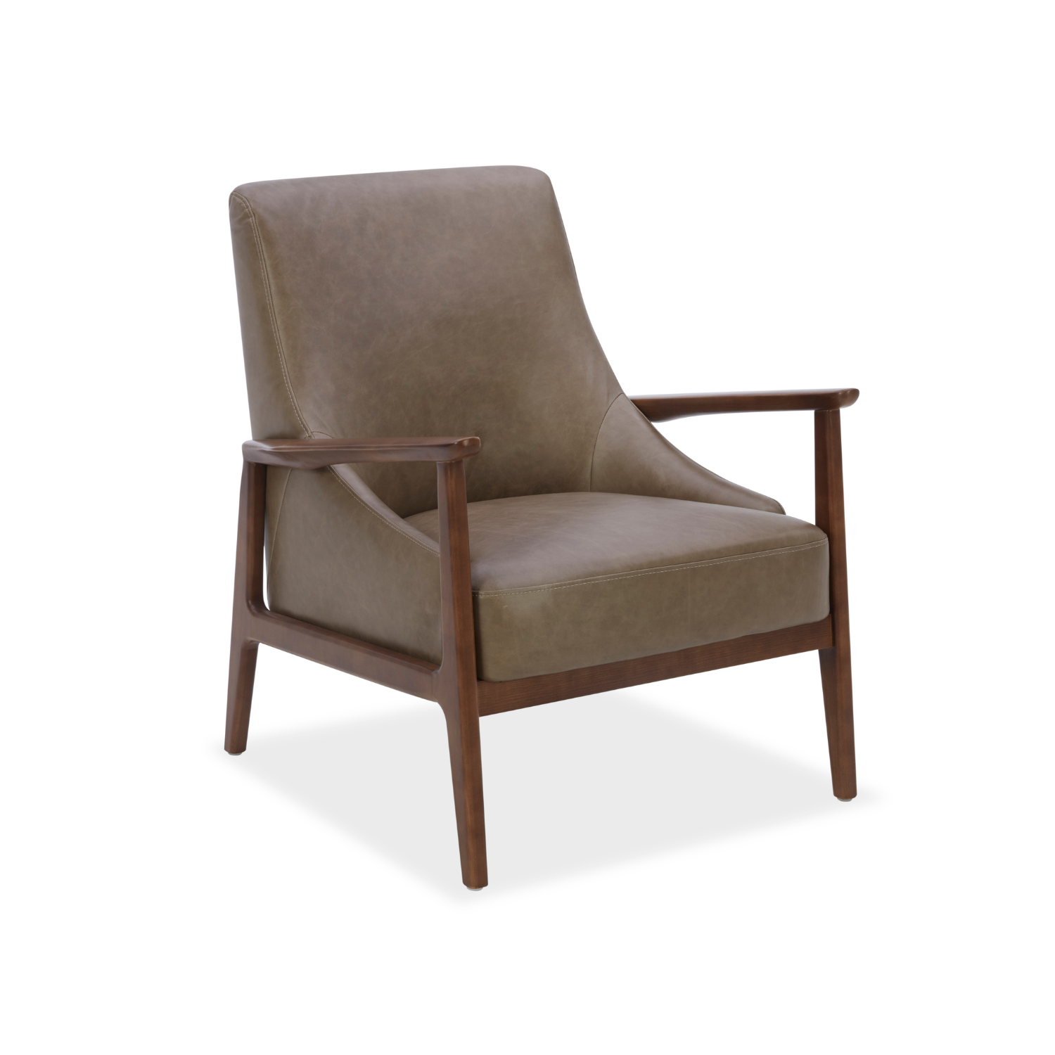 Islington Lounge Chair - Concord Pewter Leather