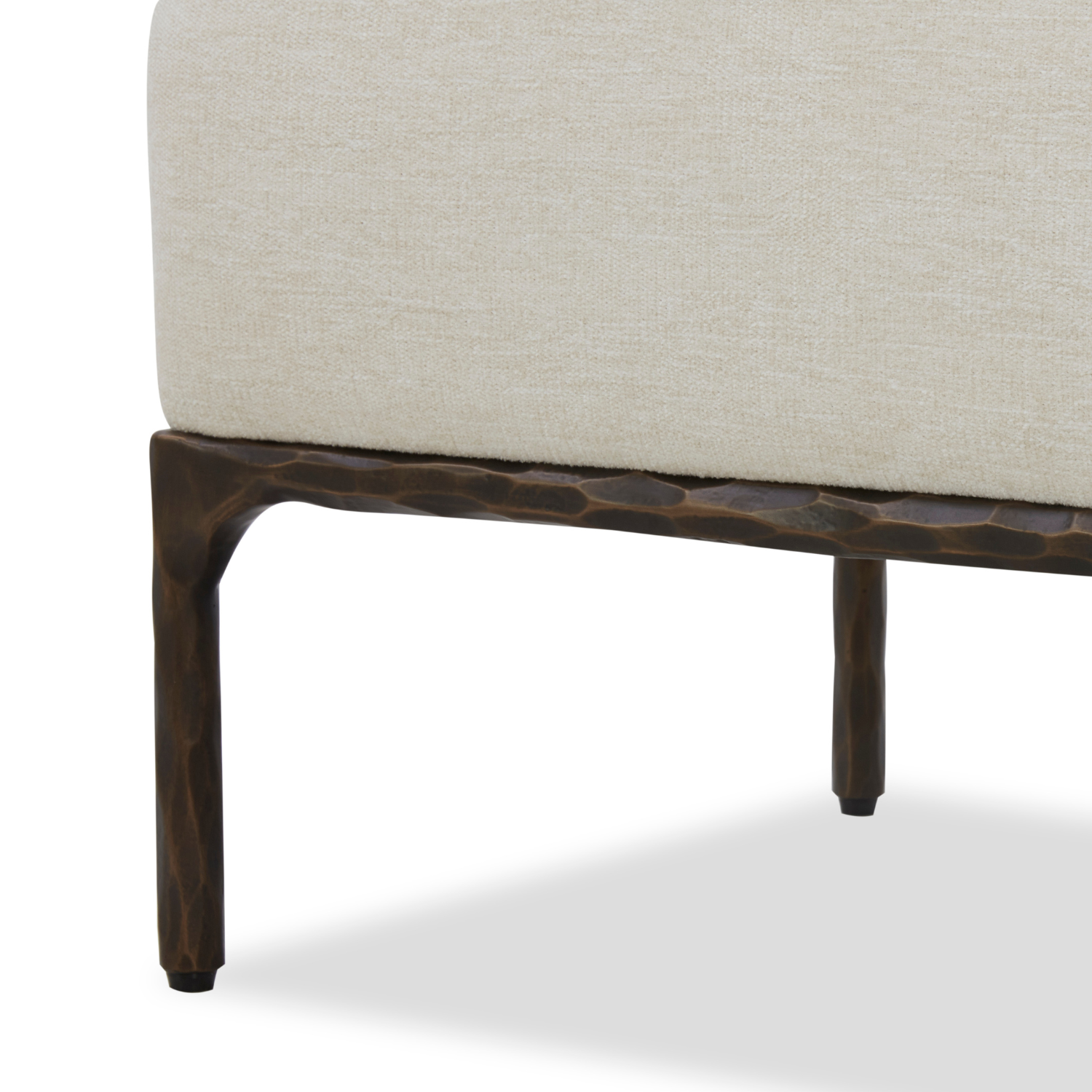 Exuma Ottoman - Chenille Birch