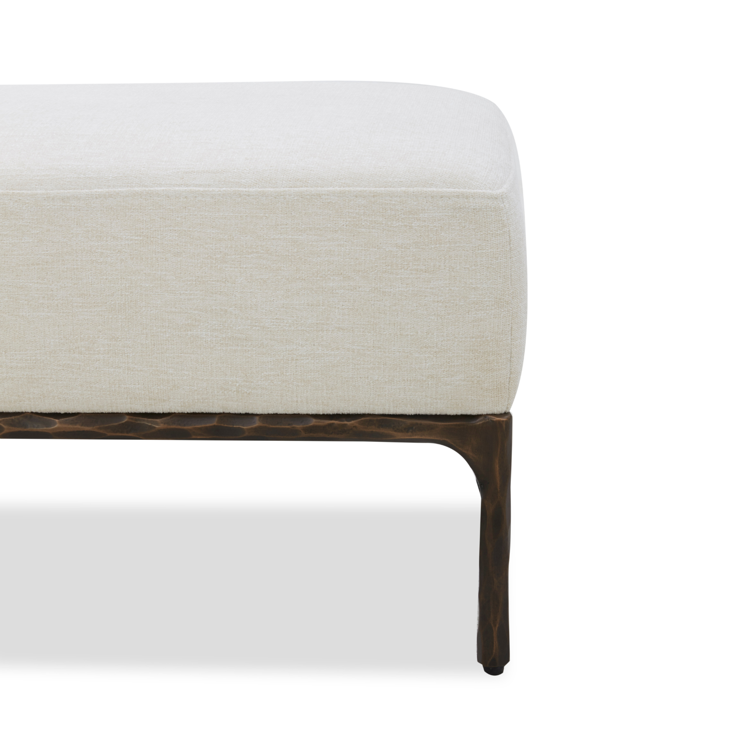Exuma Ottoman - Chenille Birch