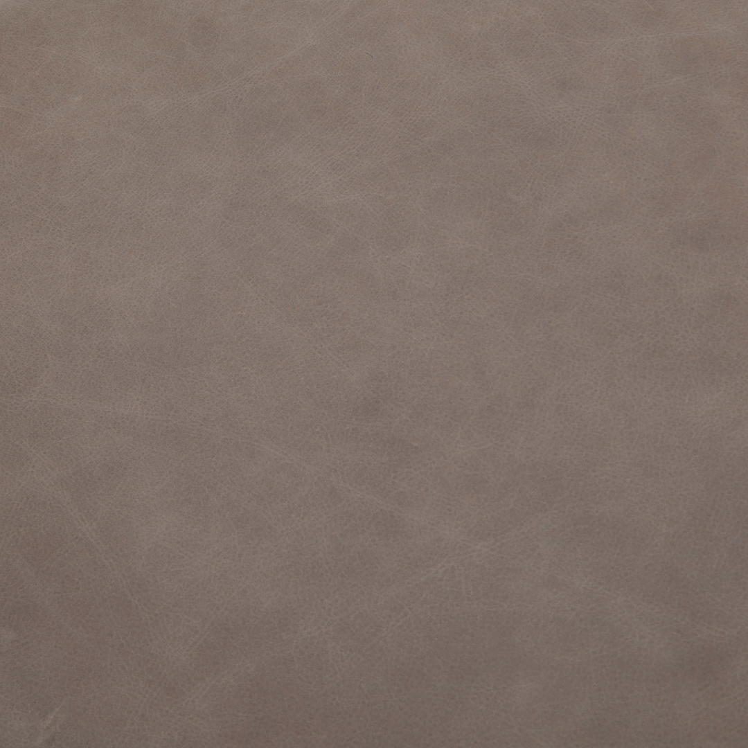 Exuma Ottoman - Concord Pewter Leather