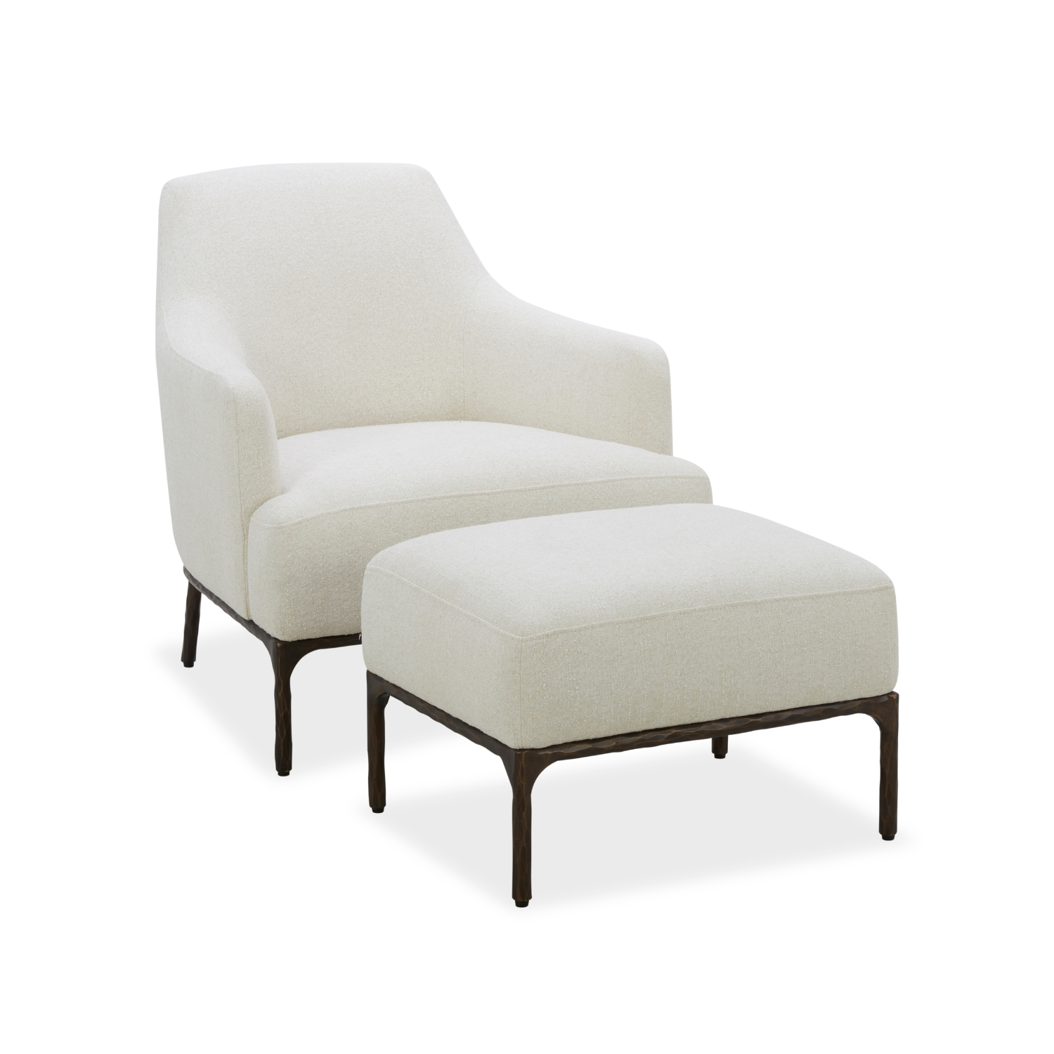 Exuma Ottoman - Mellow Ivory