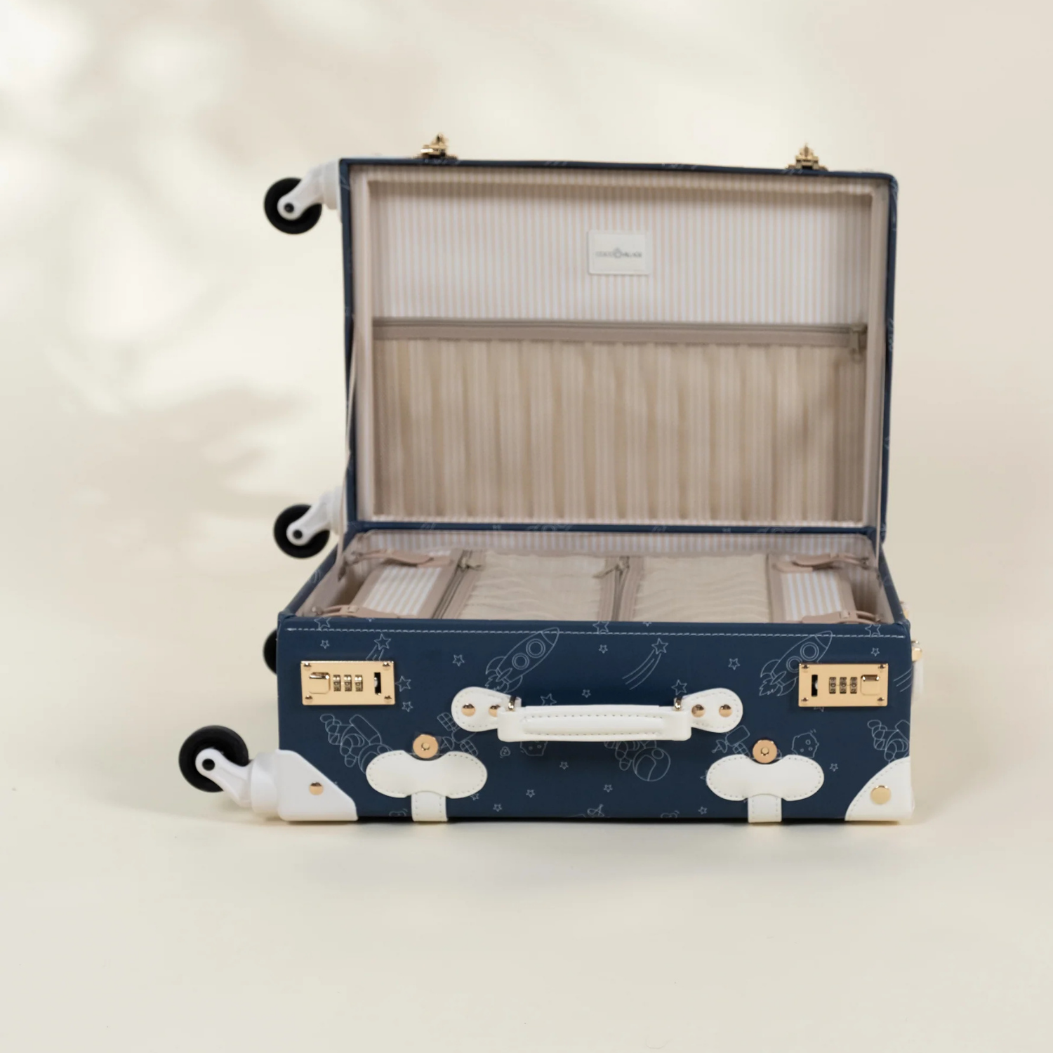 Kids Vegan Carry-On Luggage - Space Blue