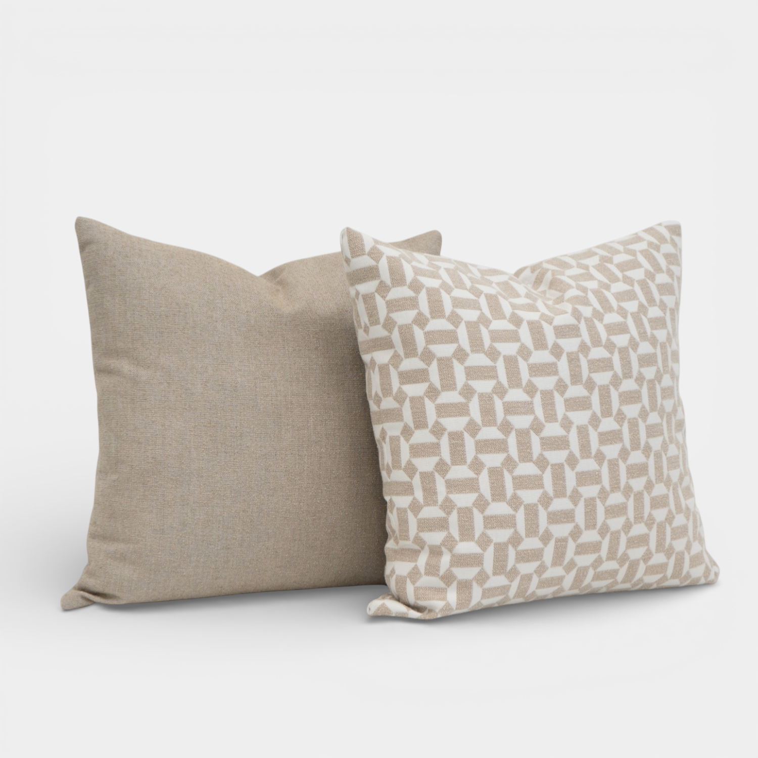 Assemble Sand 20" Sunbrella® Outdoor Toss Cushion Set