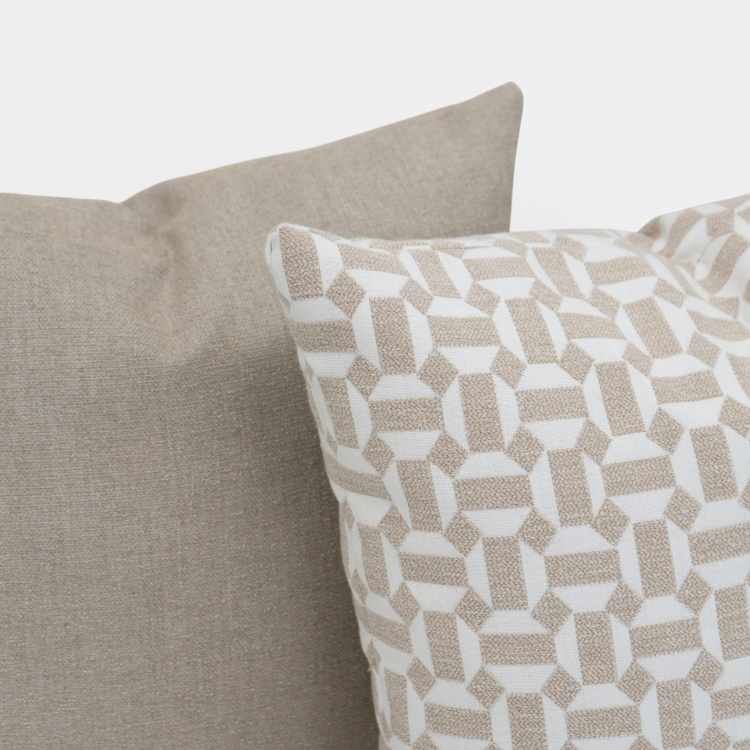 Assemble Sand 20" Sunbrella® Outdoor Toss Cushion Set