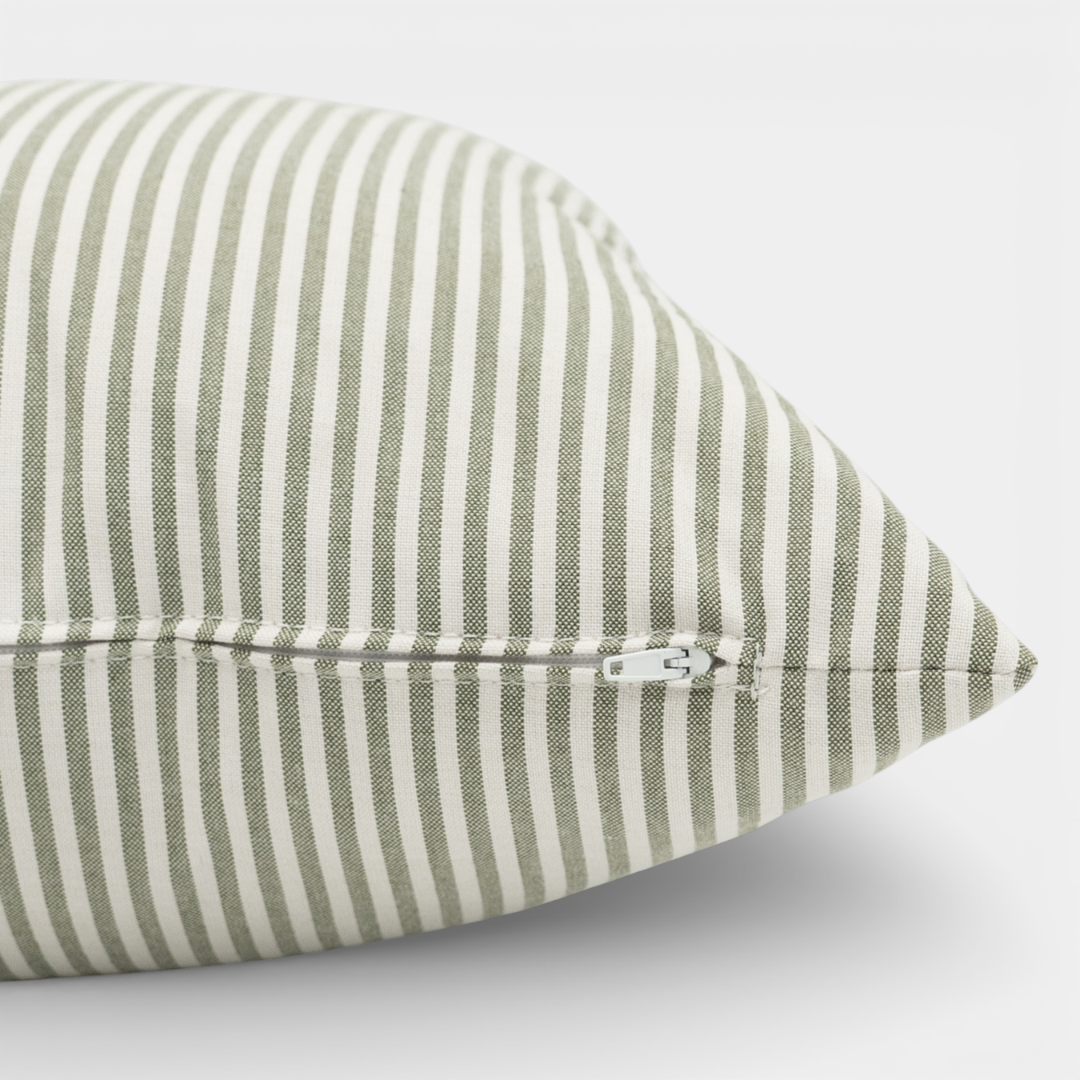 Refresh Hedge Striped Outdoor 20" Toss Pillow