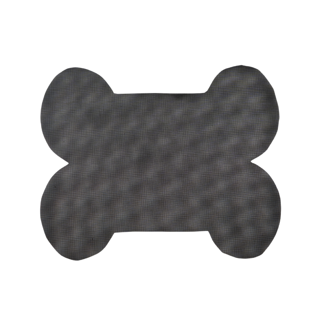 Black Dog Bone Pet Mat