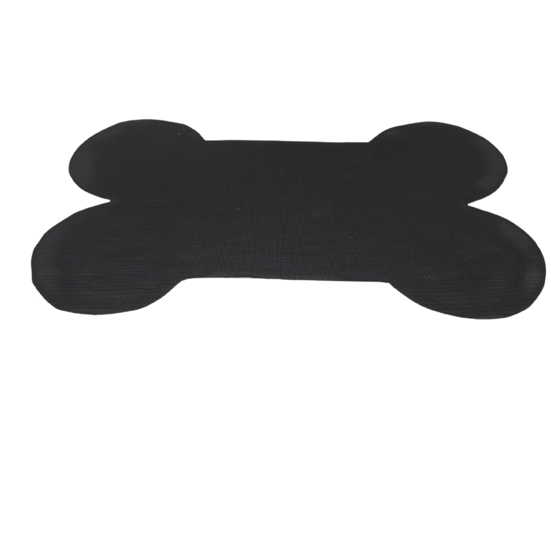 Black Dog Bone Pet Mat