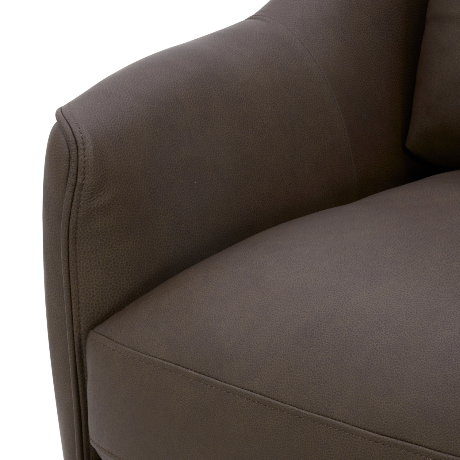 Camrose Swivel Lounge Chair - Isla Chocolate Leather