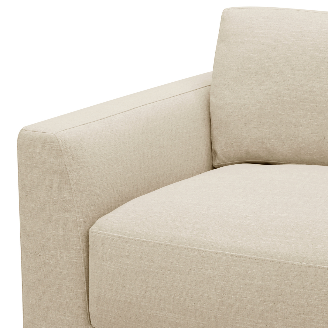 Moncton L-Shape Sectional - Crypton® Nomad Custard