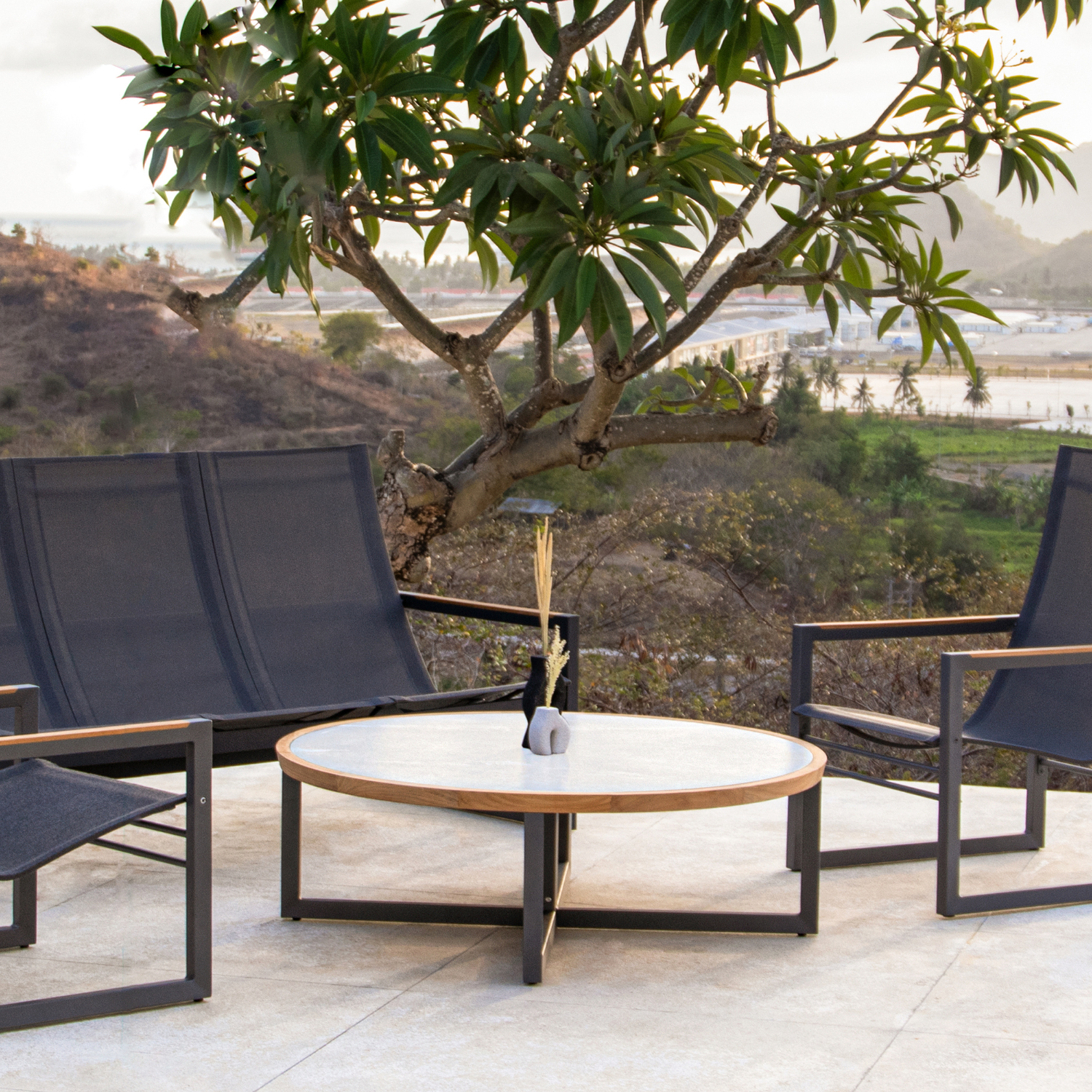 Cubic Conversation Table - Slate