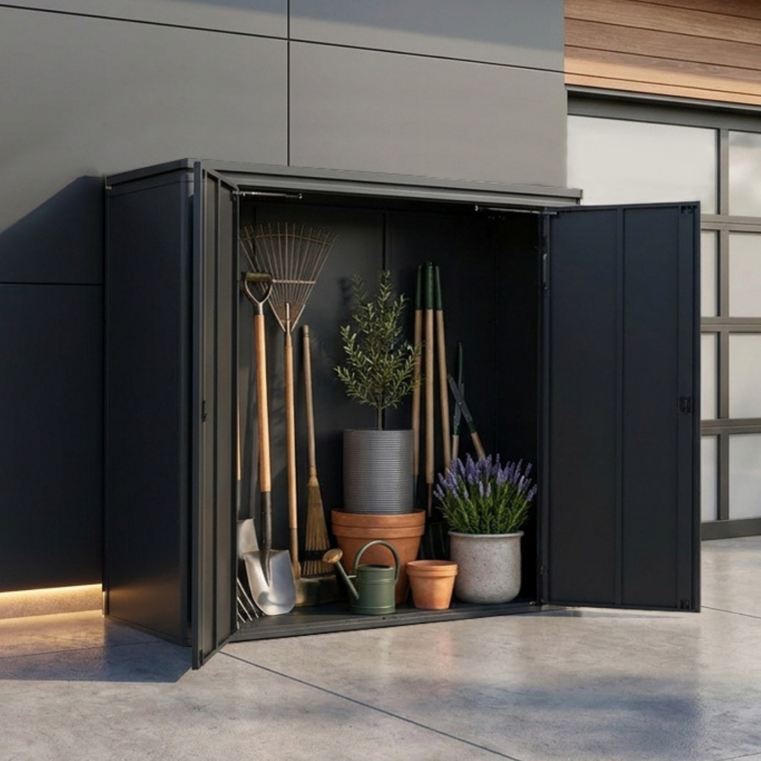 Cornwall 2930L Galvanized Steel Outdoor Storage Cabinet