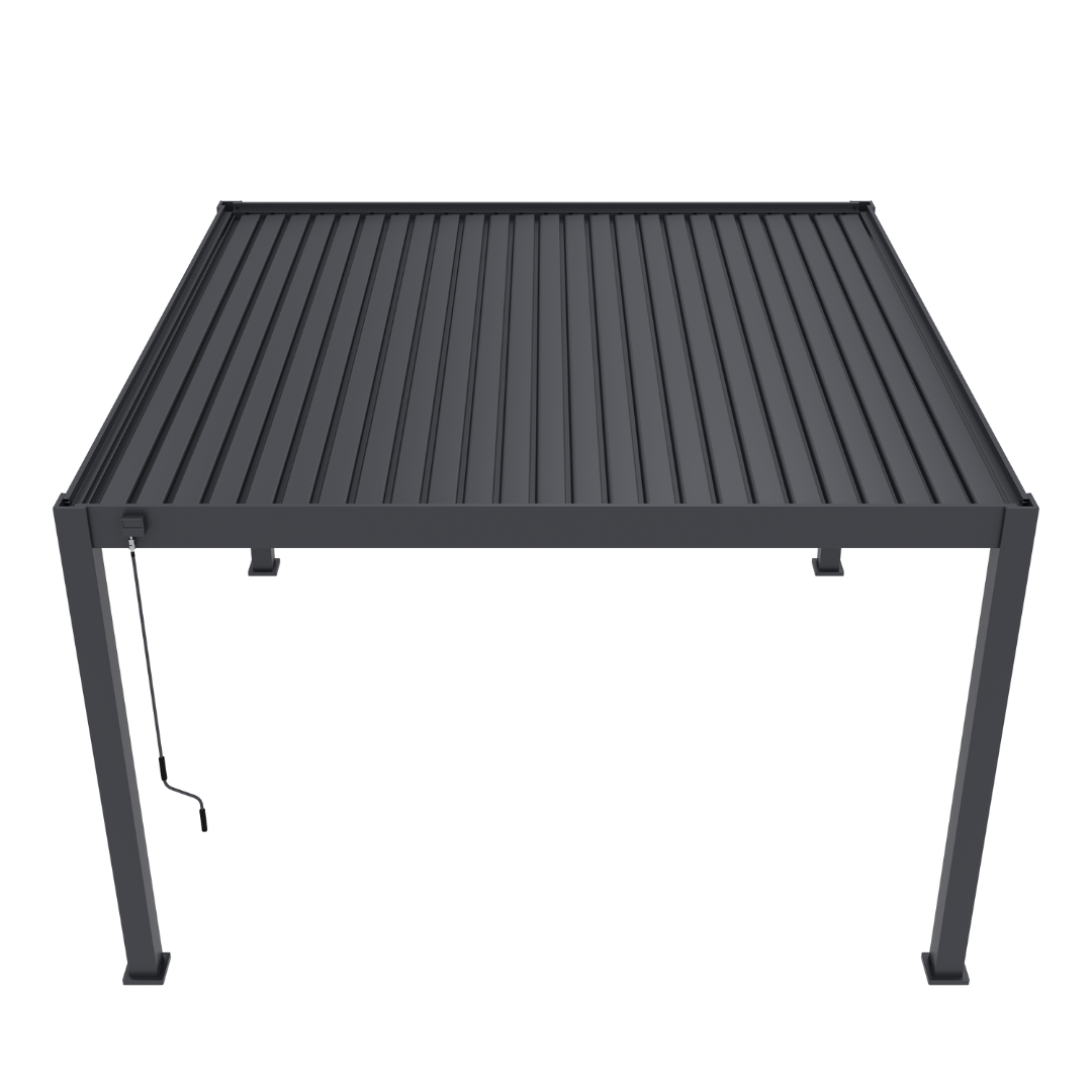 Ottawa Outdoor 13'x13' Concrete-Mounted Pergola