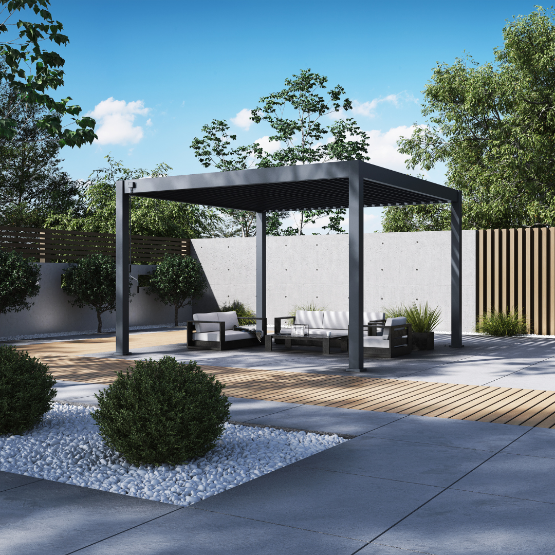 Ottawa Outdoor 13'x13' Pergola - Anthracite